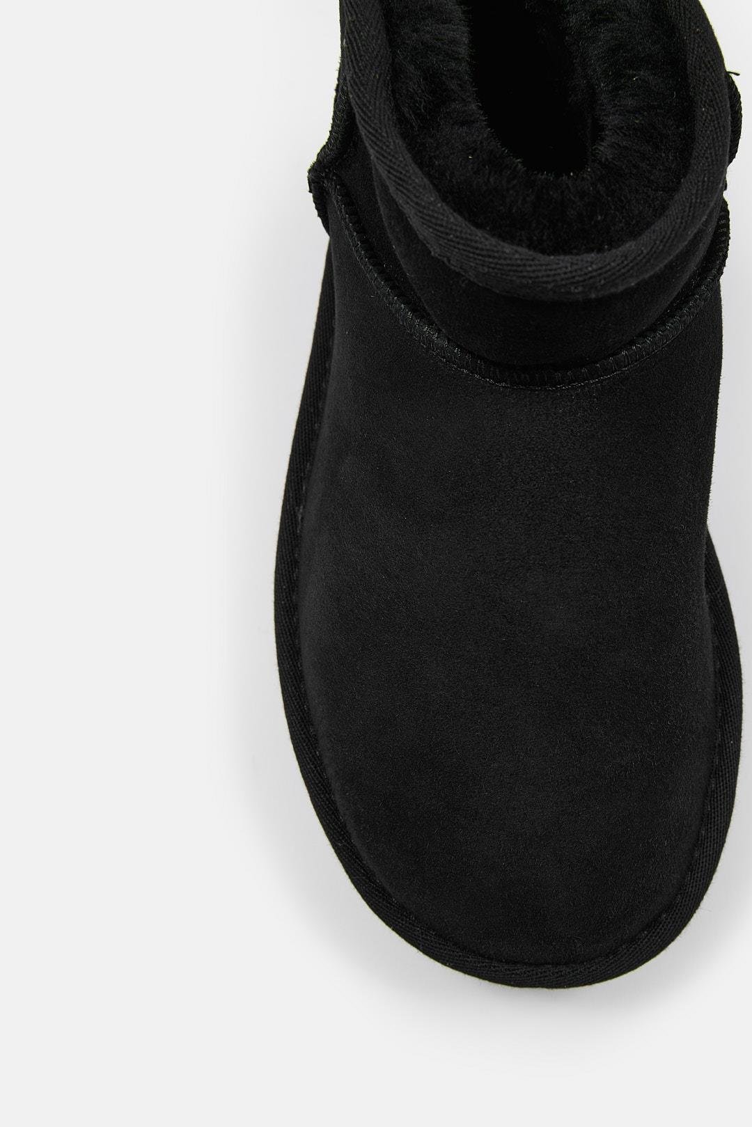 Maja Siyah Hakiki Deri İçi Gerçek Kürklü Bot