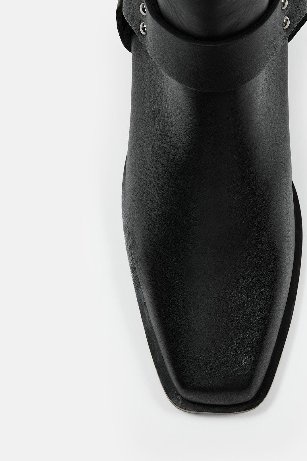 Malin Siyah Hakiki Deri Kadın Bot