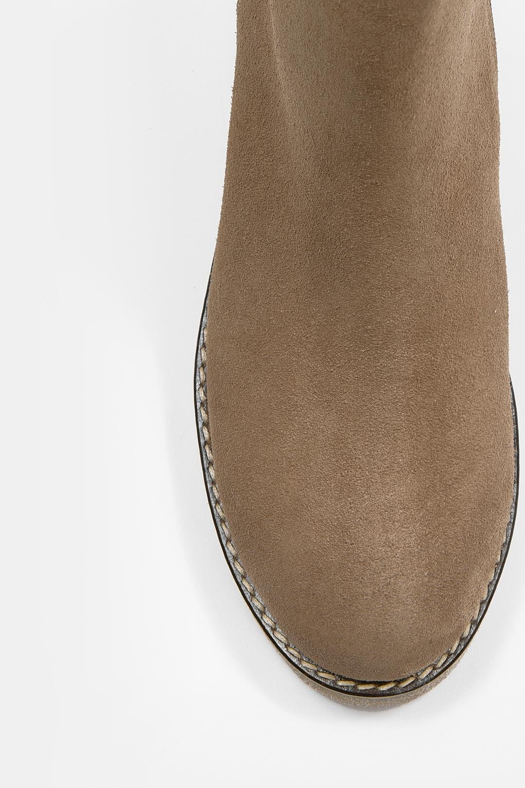 Maranda Vizon Süet Hakiki Deri Dolgu Topuk Bot