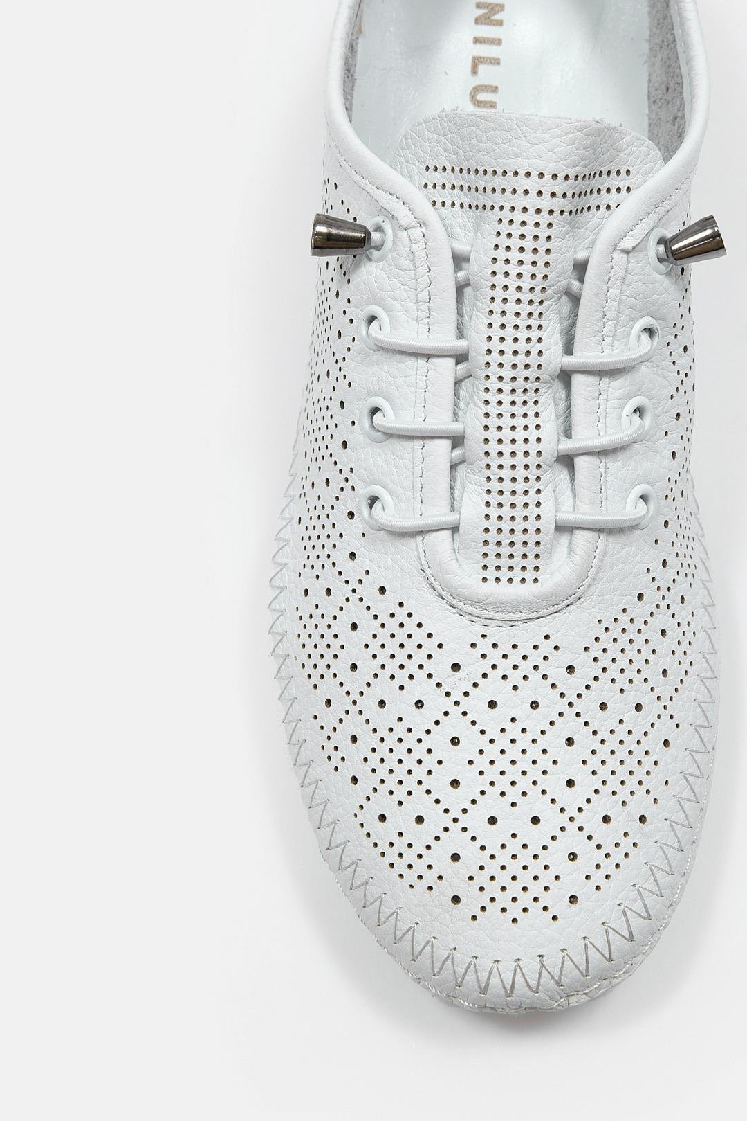 Mariable Beyaz Hakiki Deri Kadın Sneaker