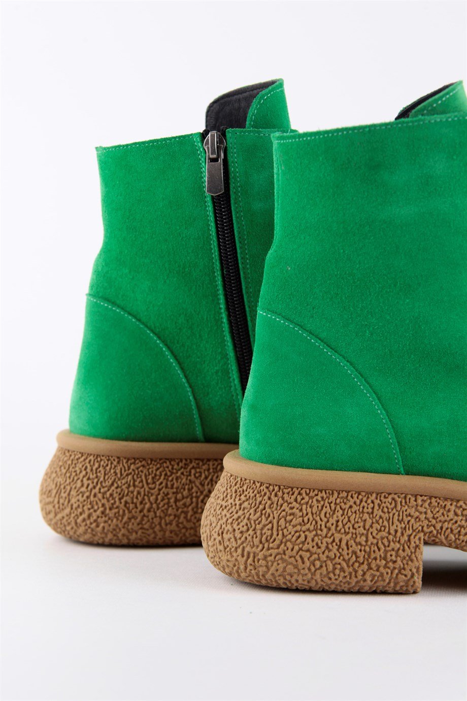 Mario Yeşil Hakiki Süet Kadın Bot