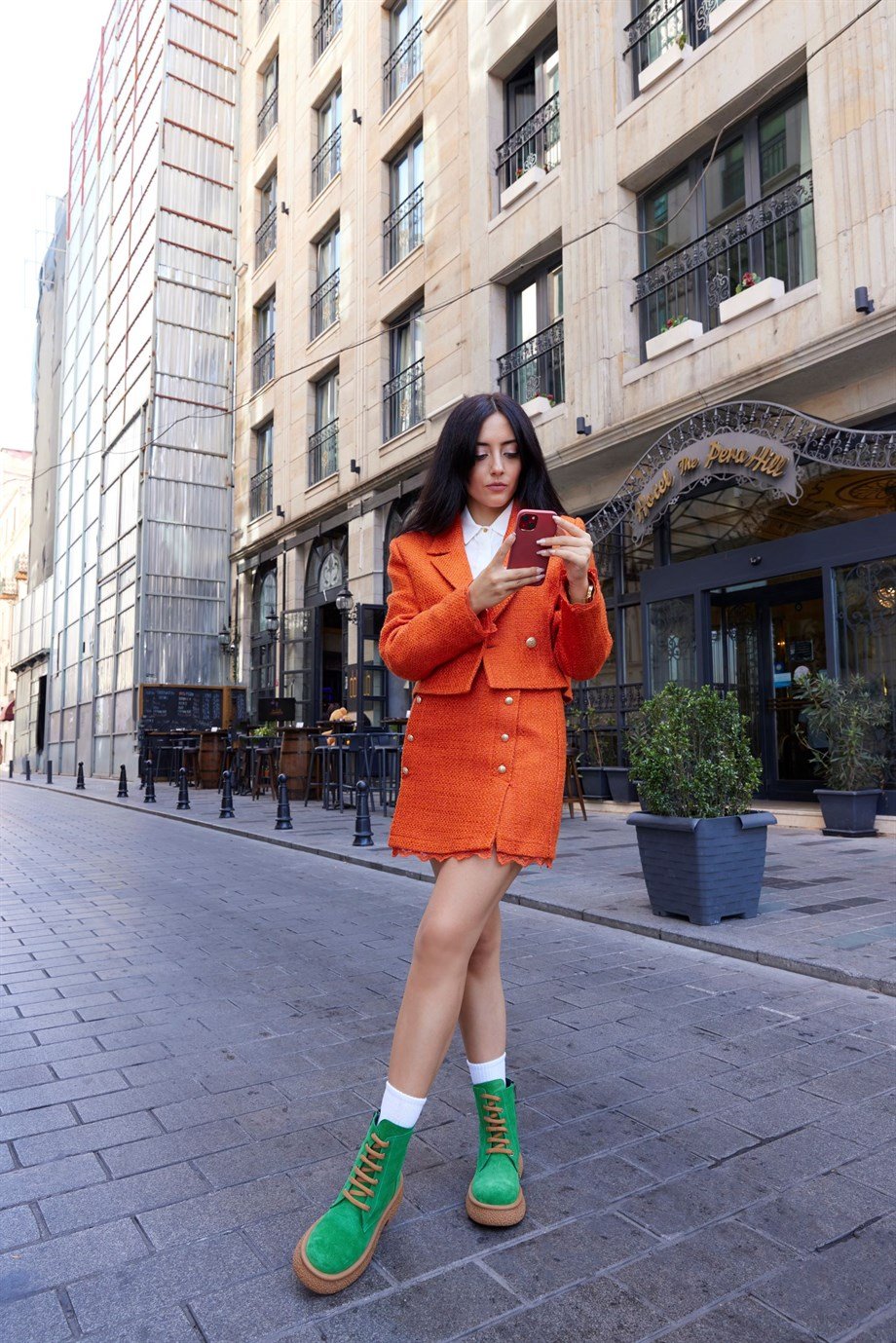 Mario Yeşil Hakiki Süet Kadın Bot