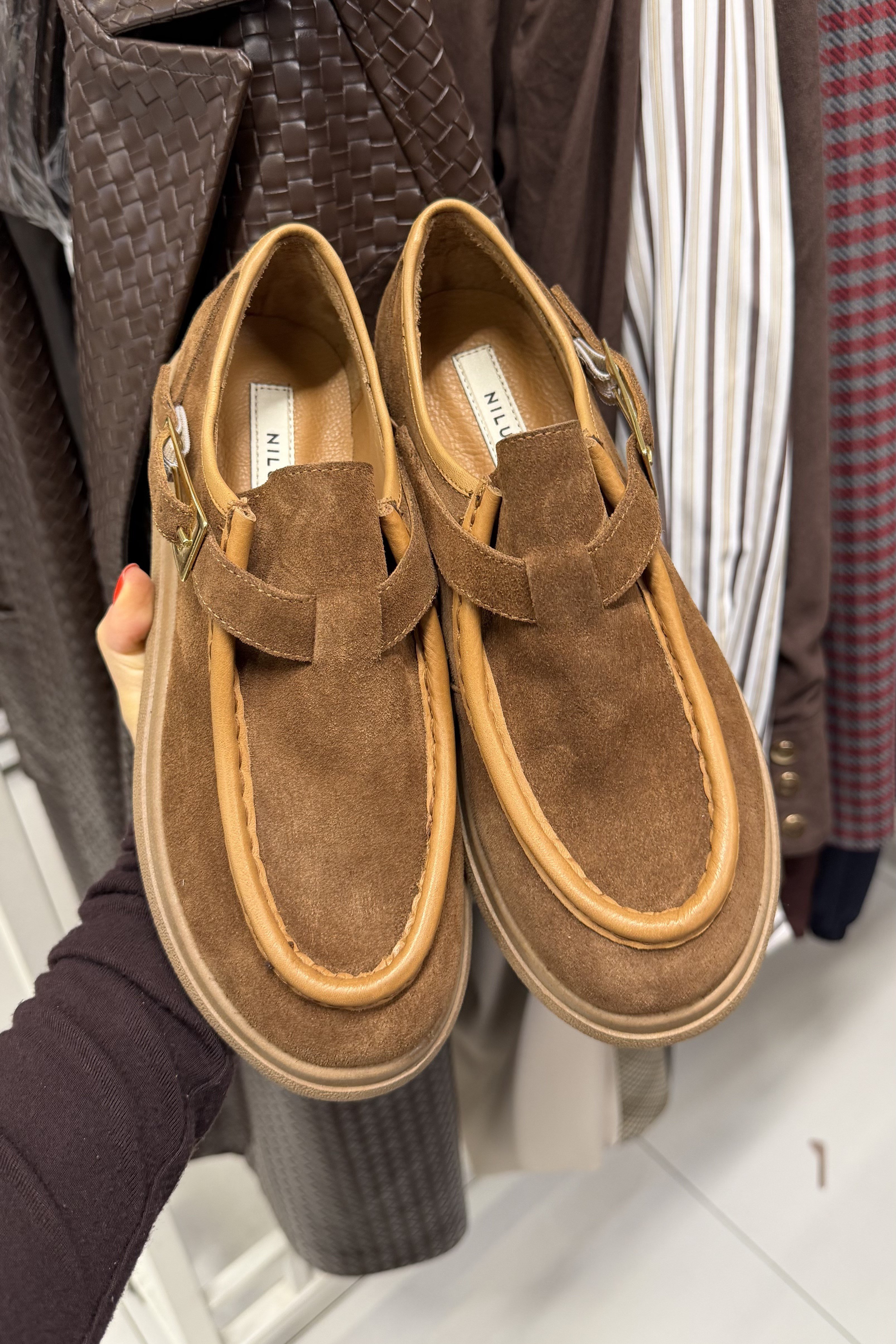 Marni Sigaro Süet Hakiki Deri Kadın Loafer Ayakkabı