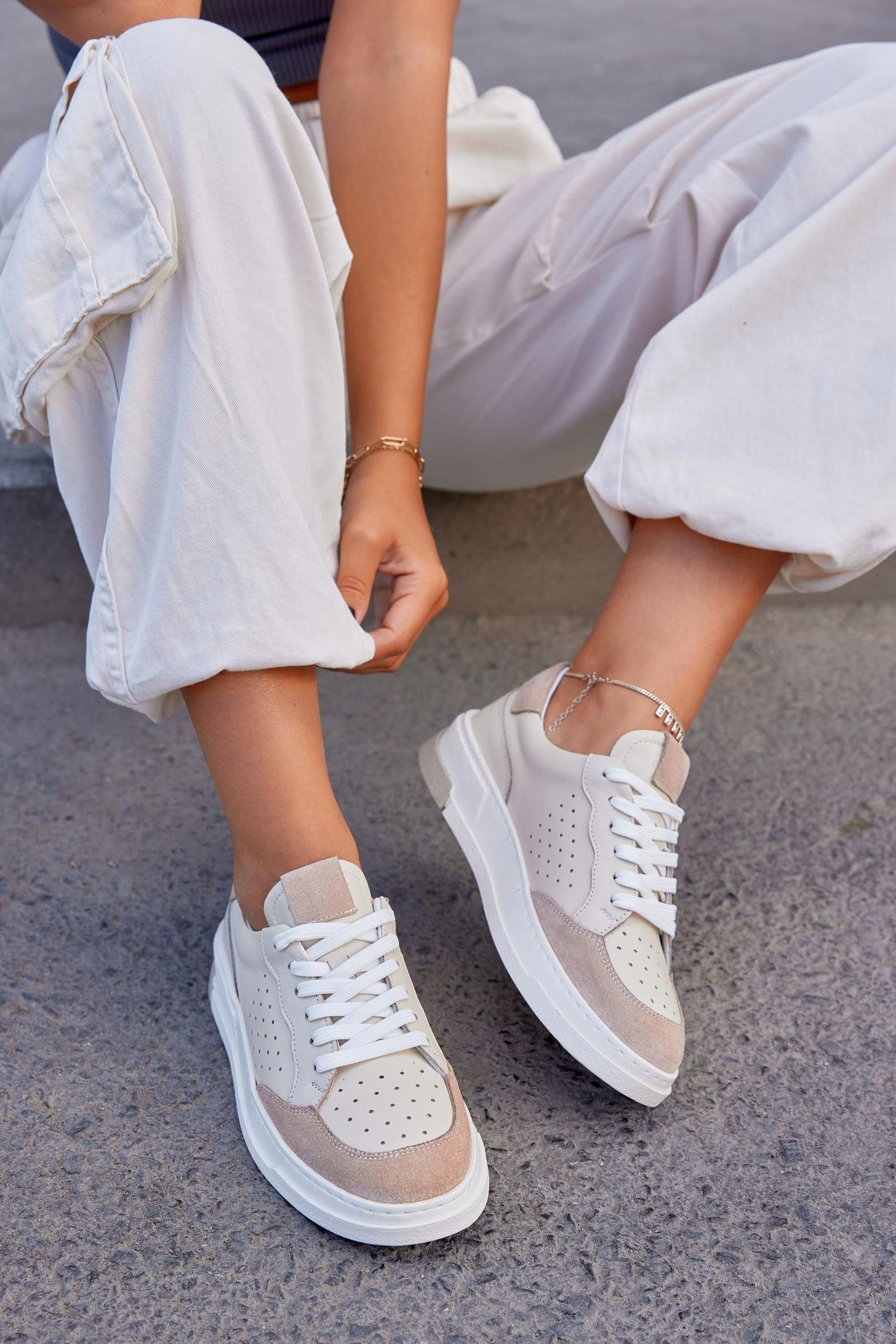 Marsel Bej Hakiki Deri Kadın Sneaker
