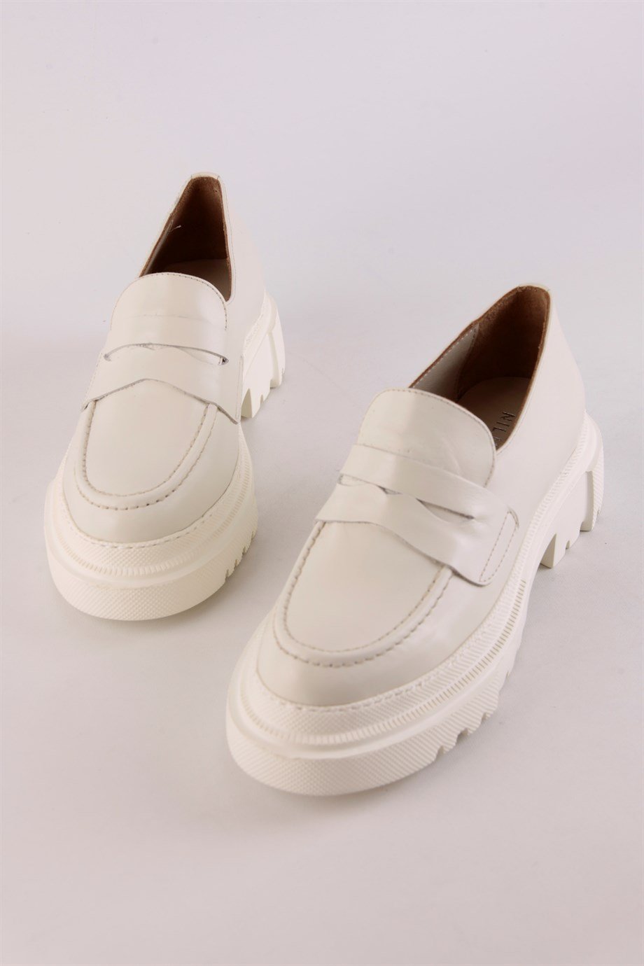 Martina Nude Hakiki Deri Kadın Loafer