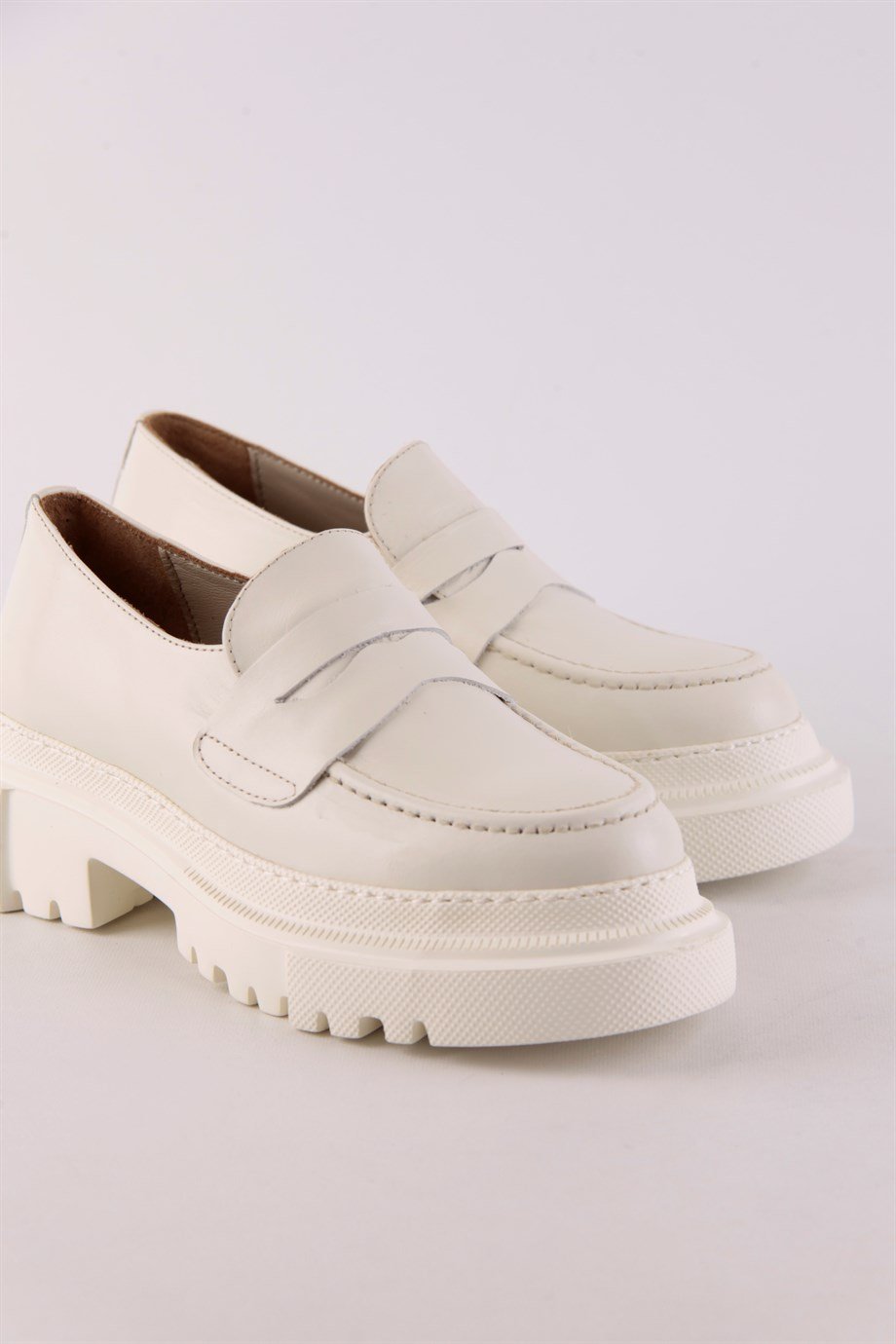 Martina Nude Hakiki Deri Kadın Loafer