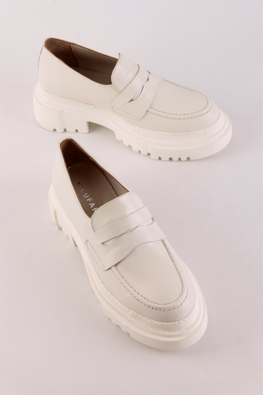 Martina Nude Hakiki Deri Kadın Loafer