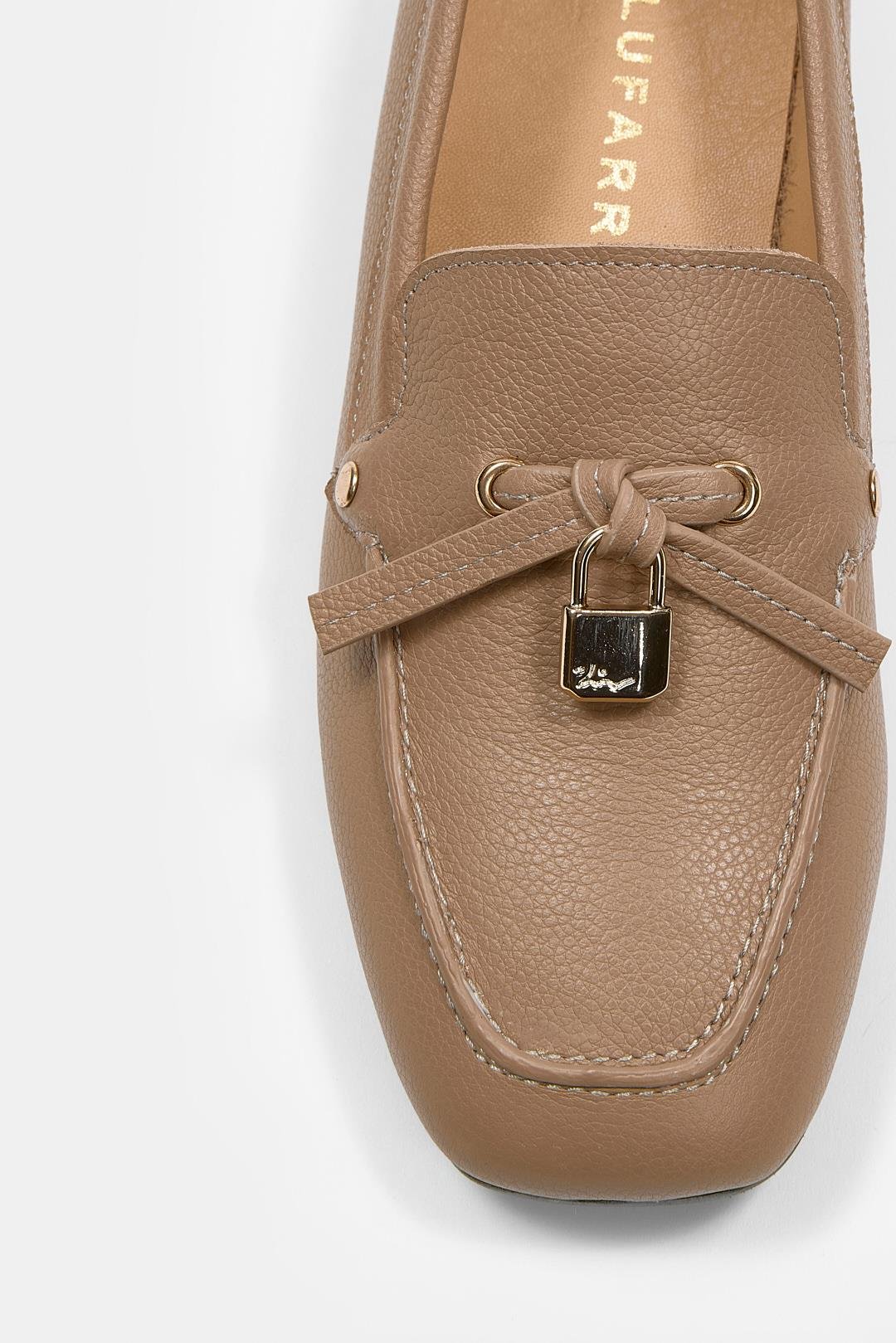 Mata Nude Hakiki Deri Kadın Loafer