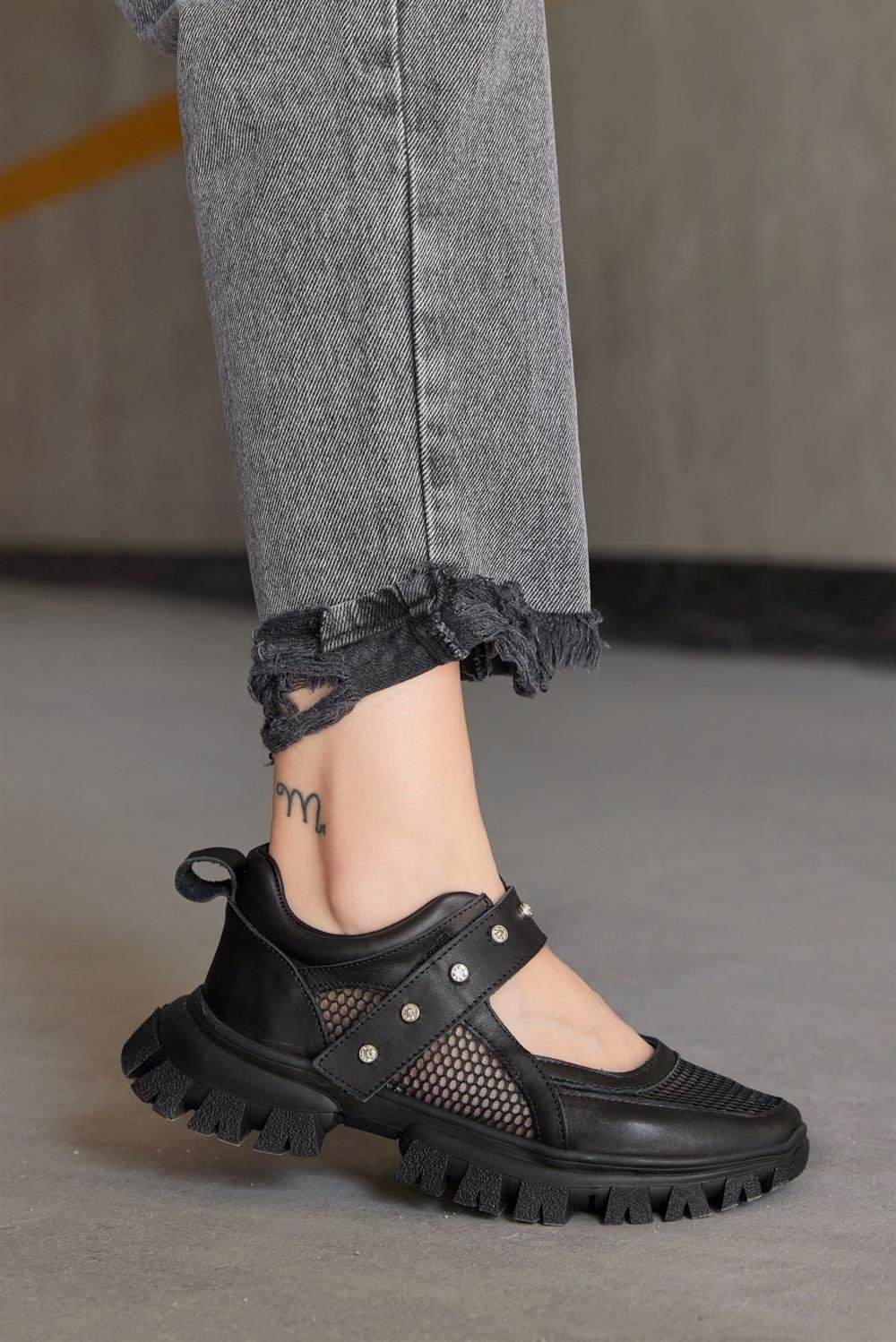 Melissa Women's Black Leather Sandals  