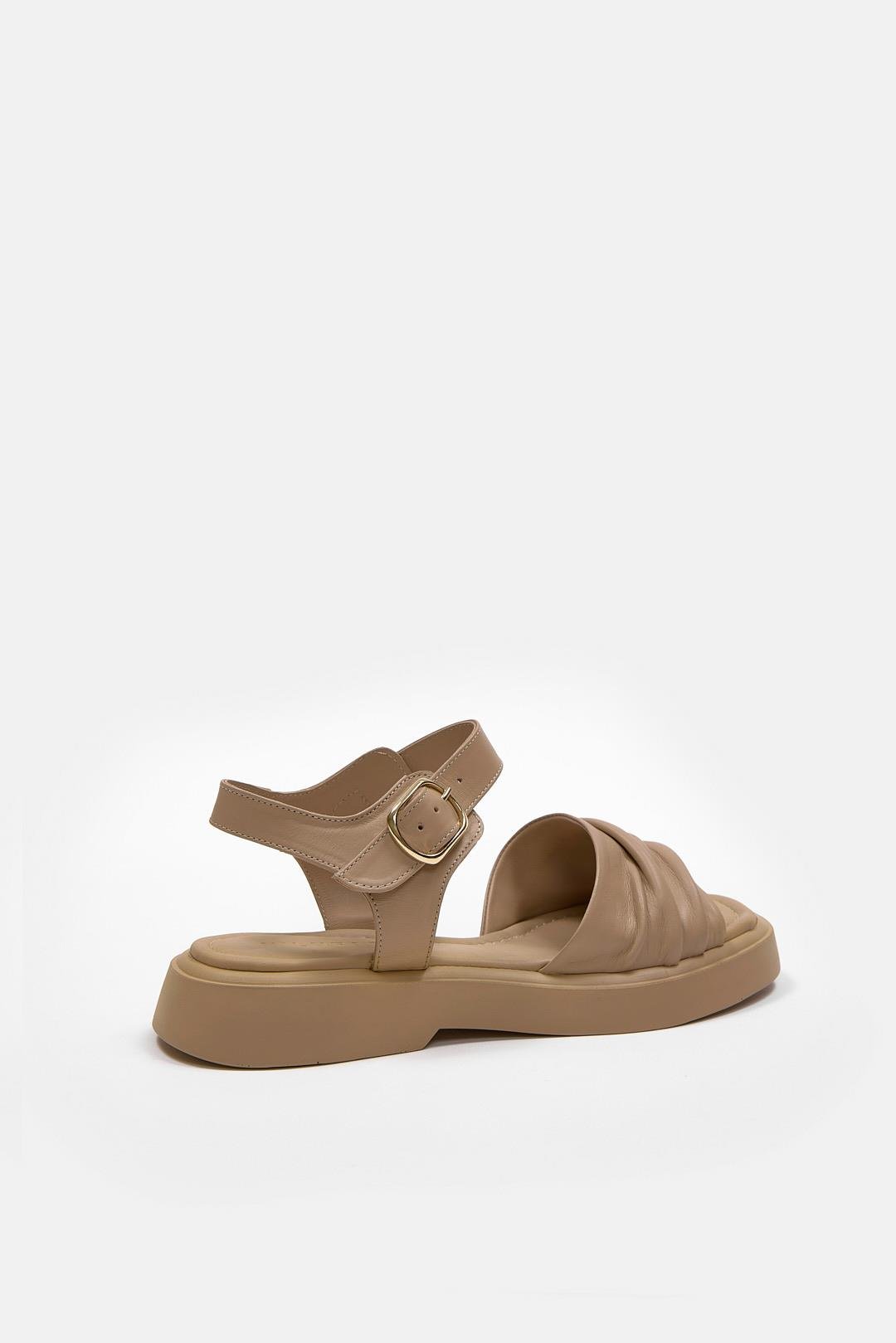 Miki Nude Hakiki Deri Kadın Sandalet