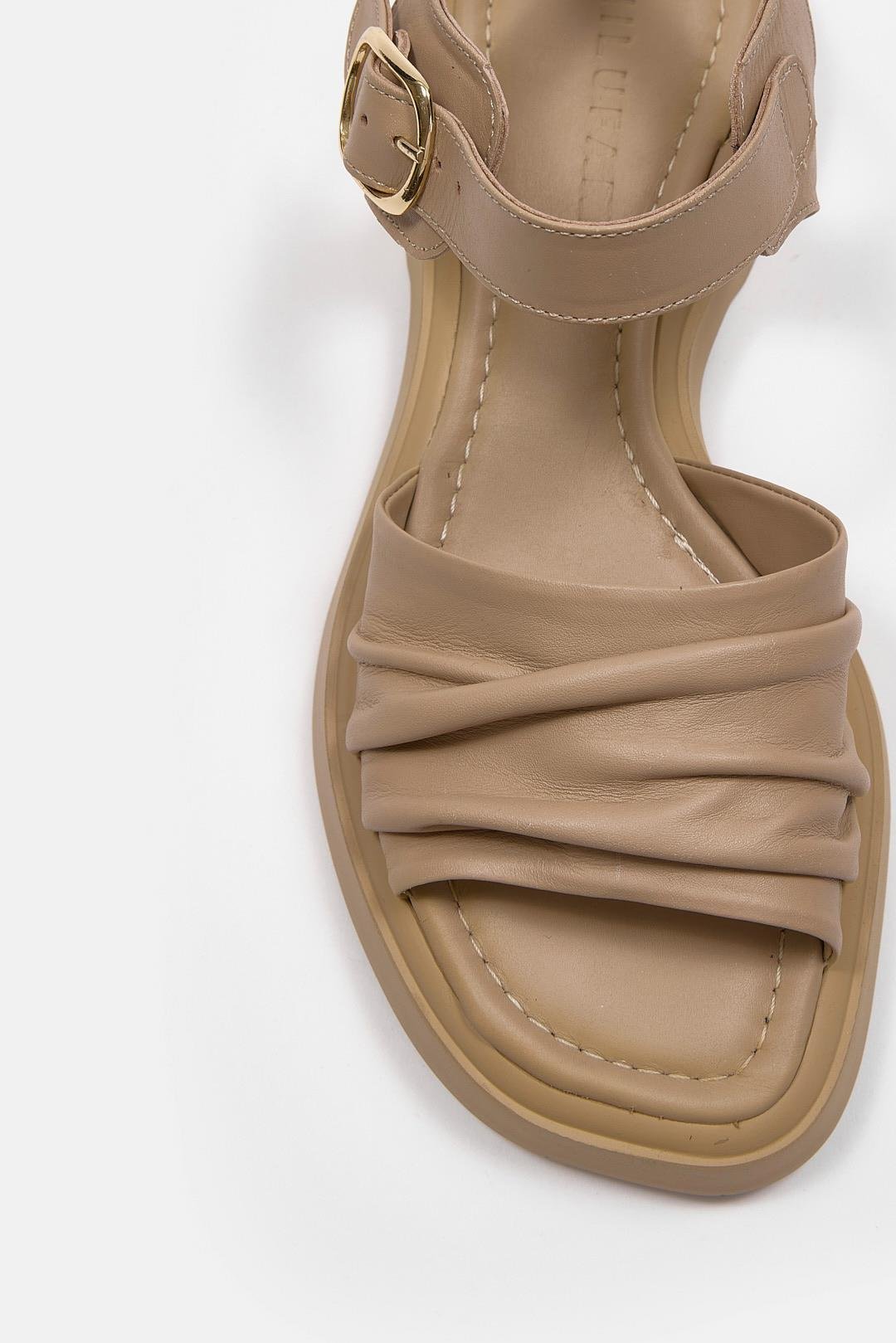 Miki Nude Hakiki Deri Kadın Sandalet