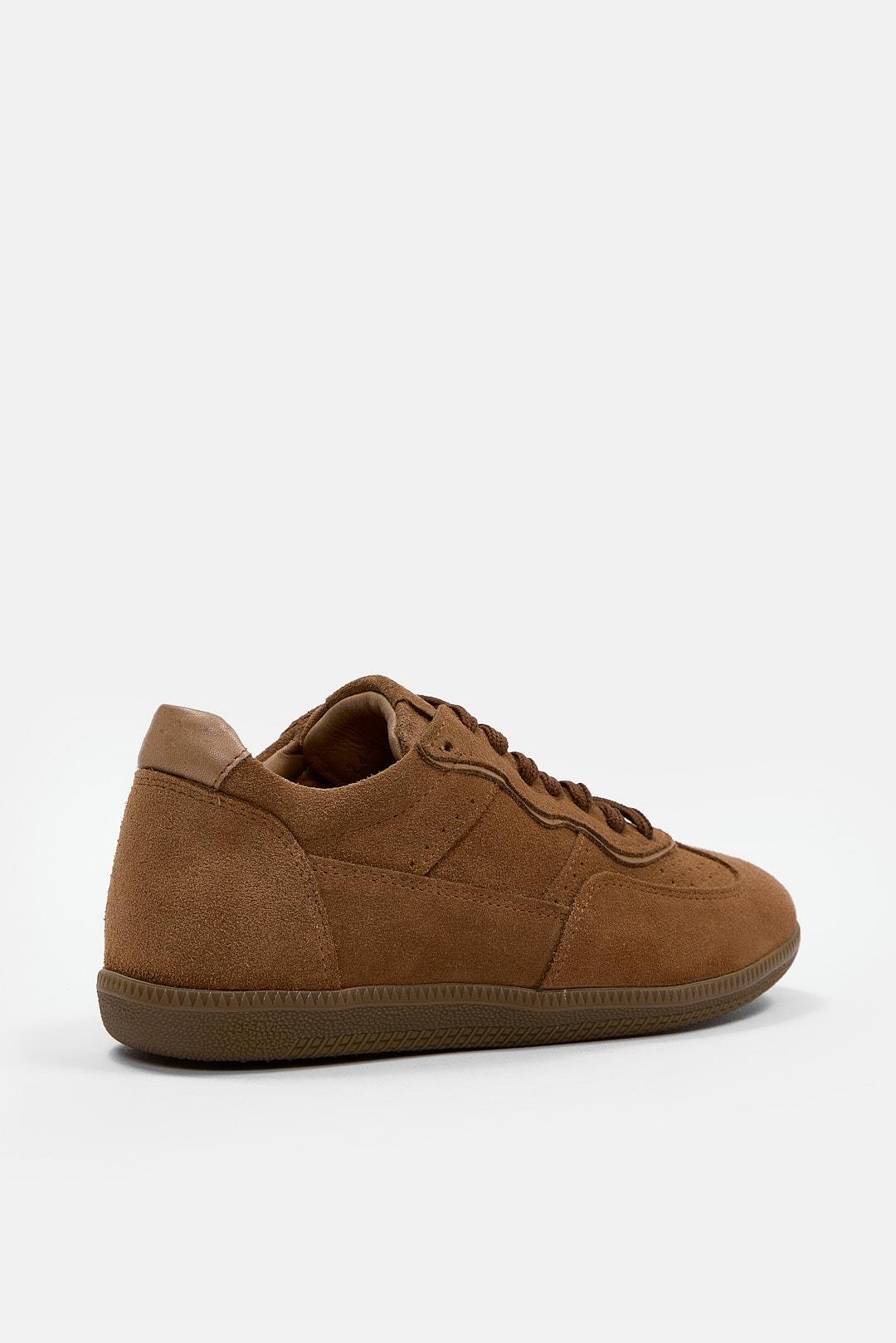 Mina Taba Süet Hakiki Deri Kadın Sneaker