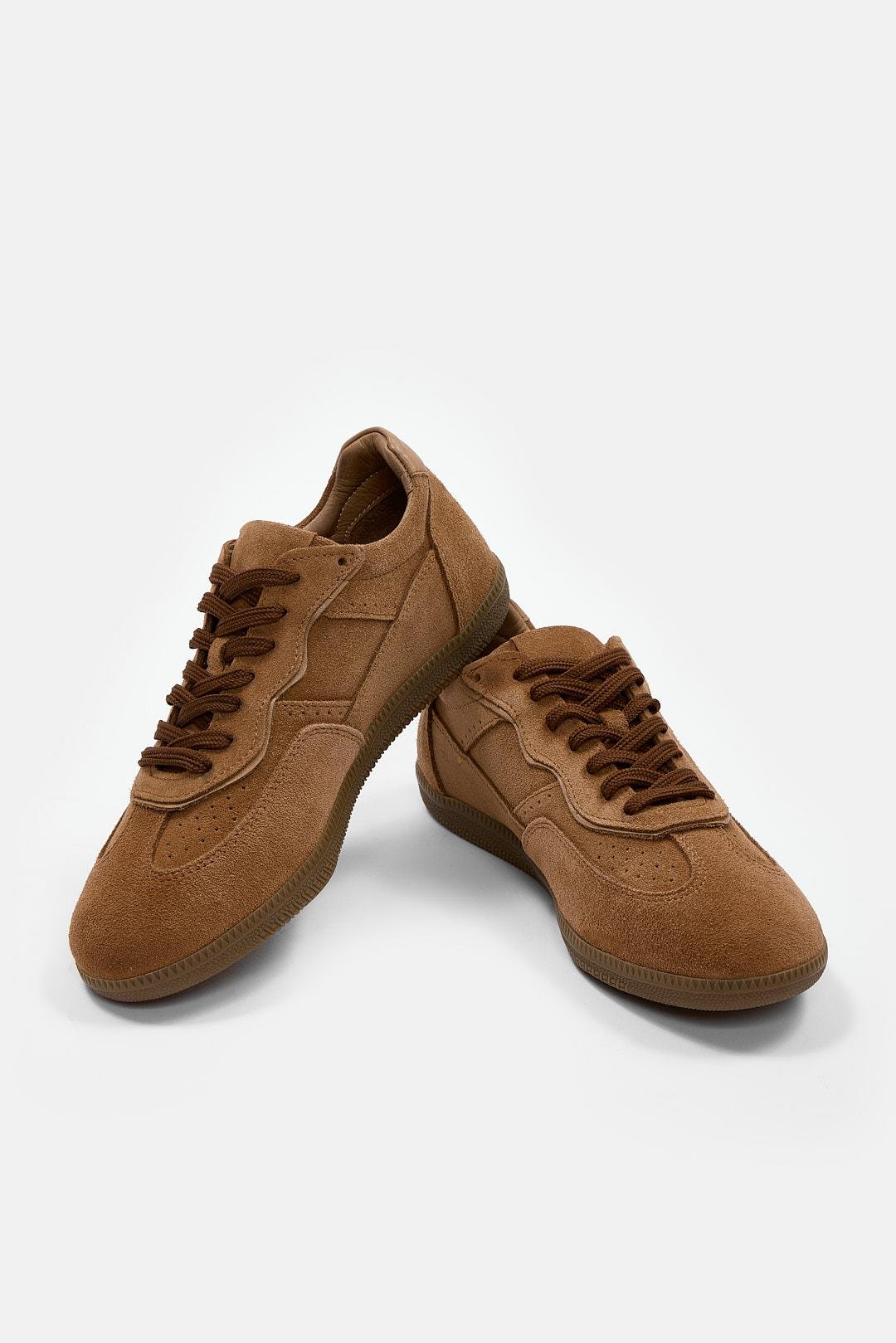 Mina Taba Süet Hakiki Deri Kadın Sneaker