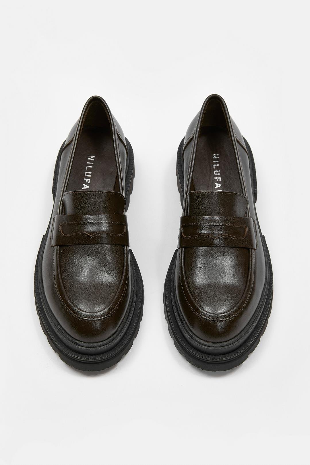 Minka Acı Kahve Hakiki Deri Kadın Loafer