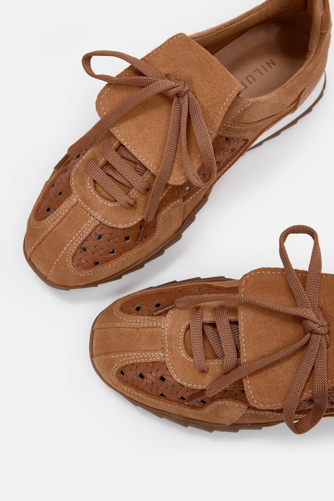 Minova Turuncu Hakiki Deri Kadın Sneaker