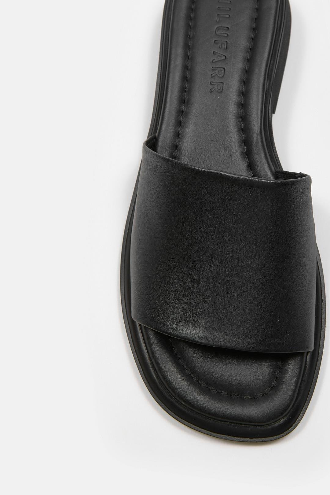 Nuno Siyah Hakiki Deri Kadın Terlik