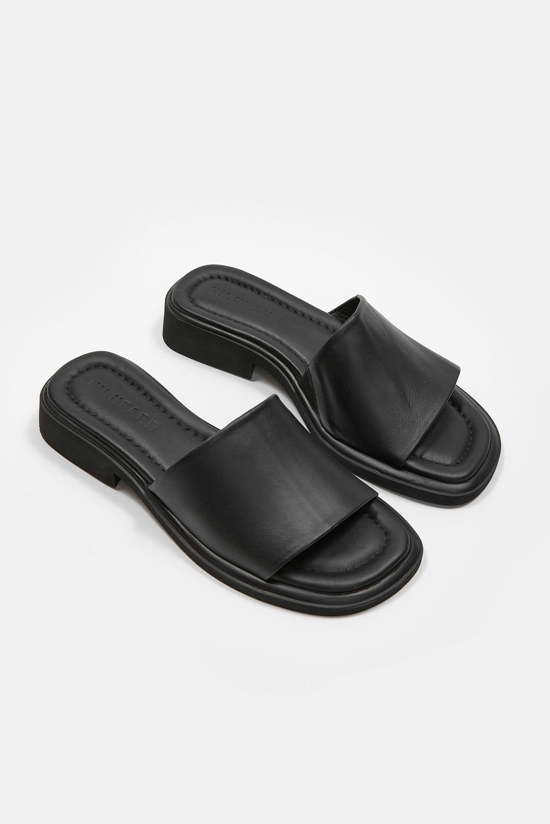 Nuno Siyah Hakiki Deri Kadın Terlik