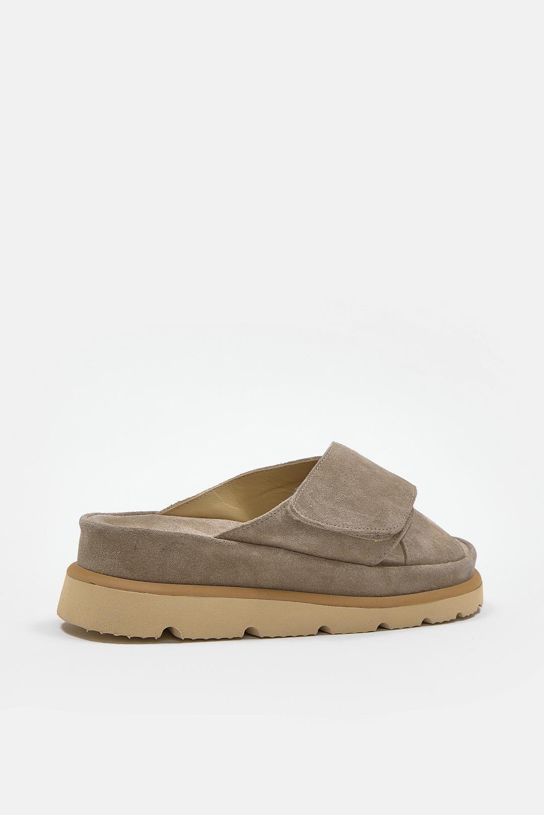 Nushi Vizon Süet Hakiki Deri Kadın Terlik