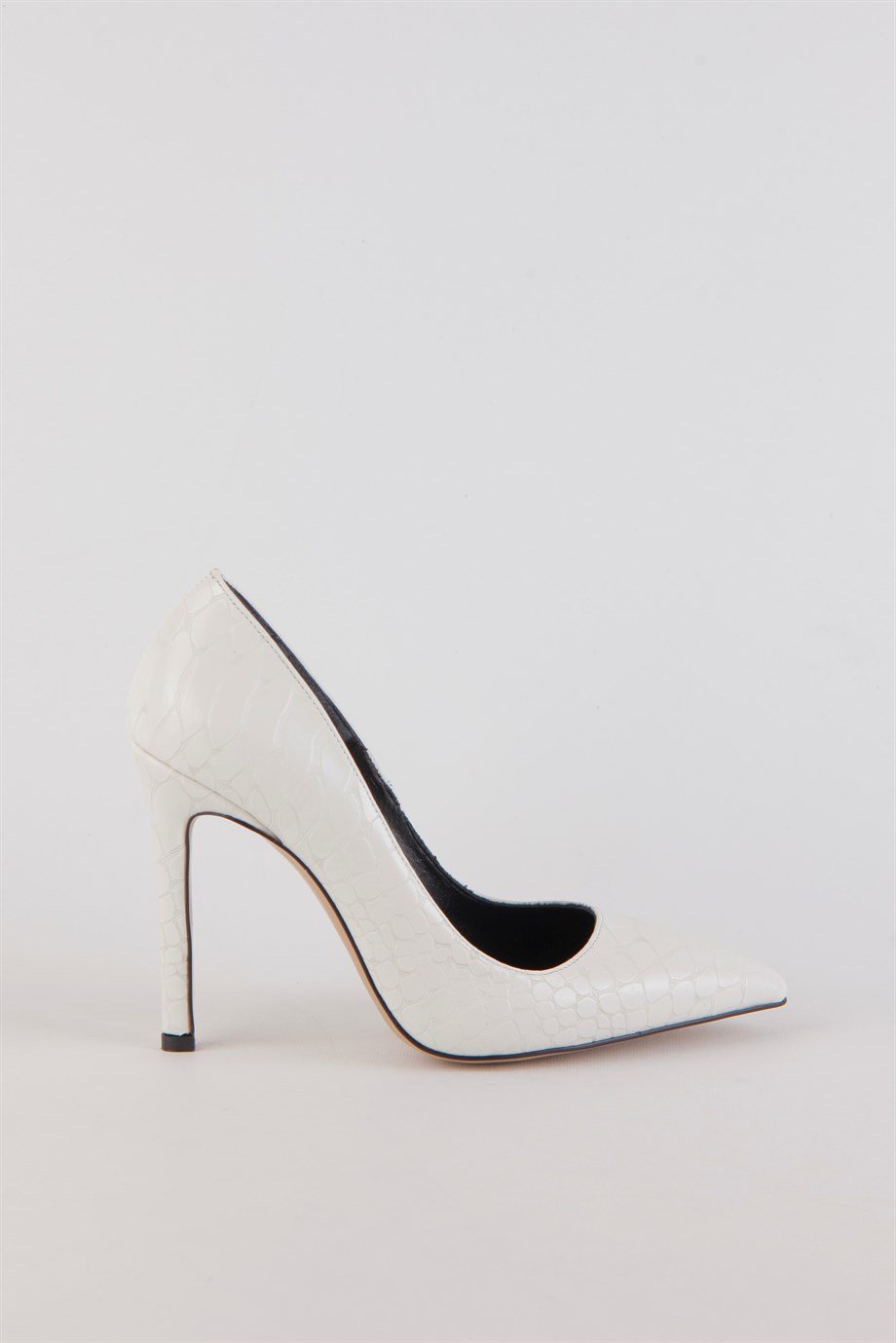 Olivia İnci Yılan Baskılı Kadın Topuklu Ayakkabı