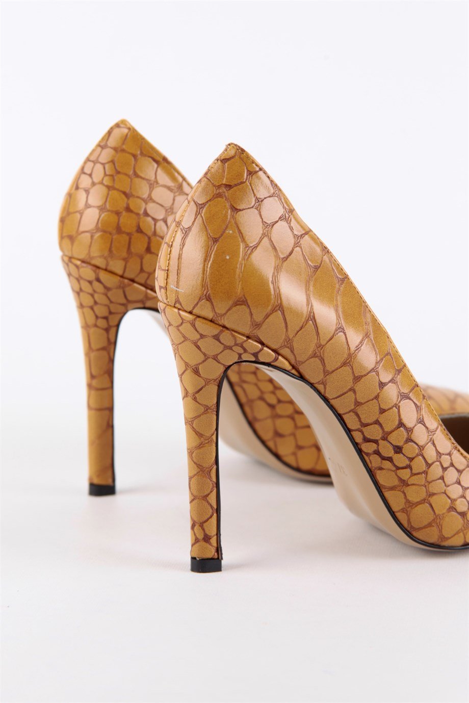 Olivia Taba Yılan Baskılı Kadın Topuklu Ayakkabı