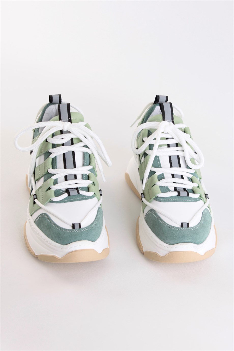Otilia Avocado Leather Thick Soled Women's Sneaker