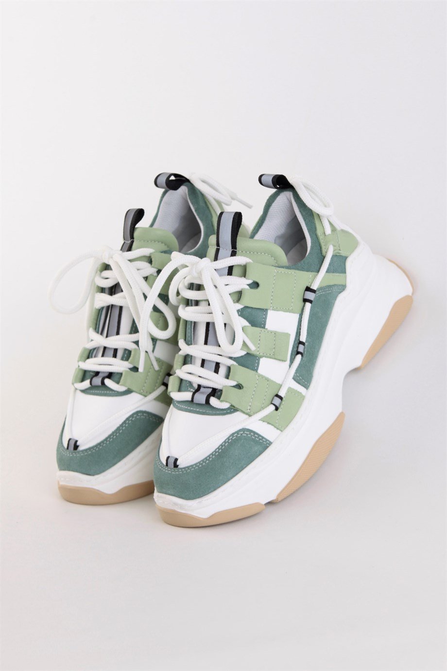 Otilia Avocado Leather Thick Soled Women's Sneaker