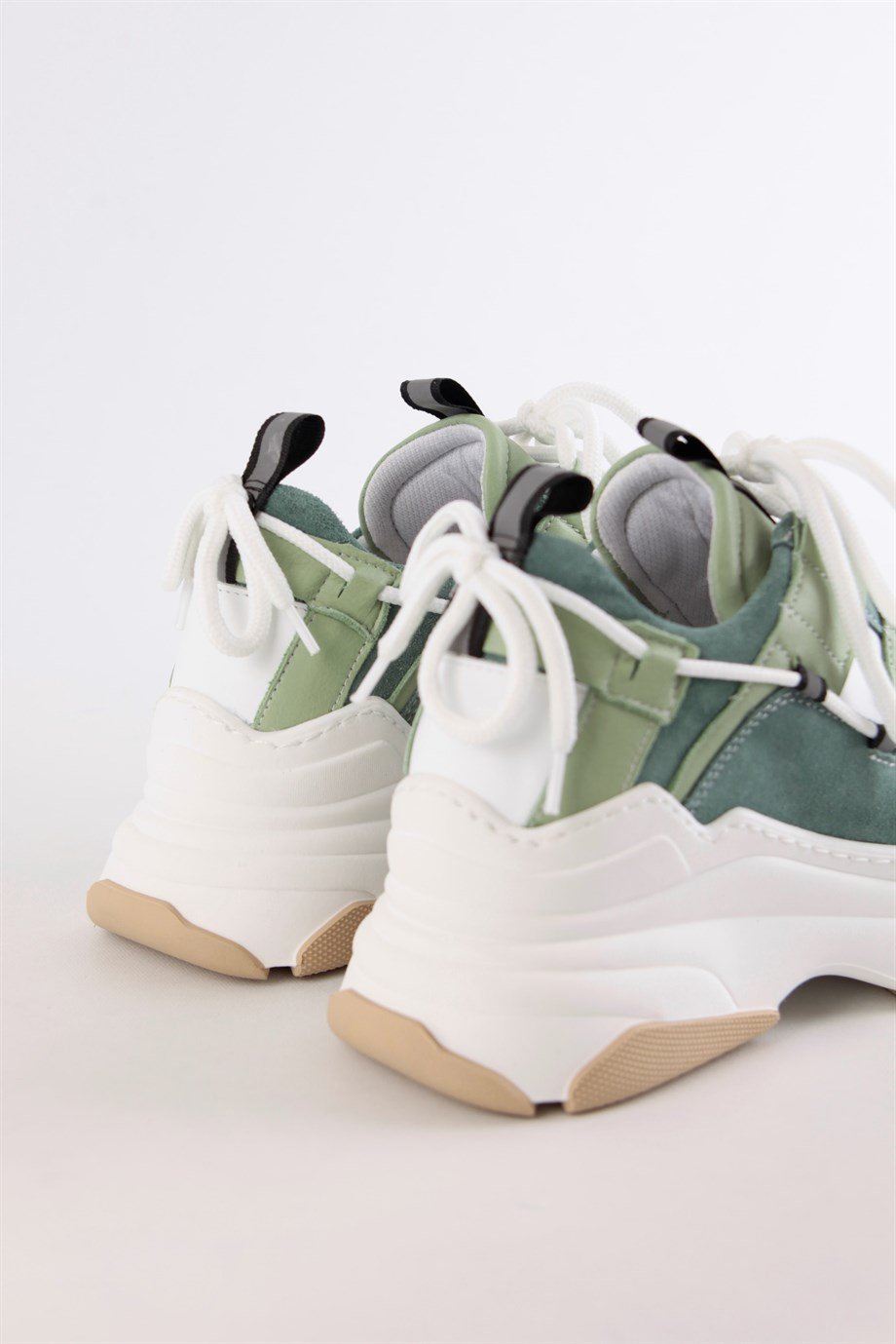 Otilia Avocado Leather Thick Soled Women's Sneaker