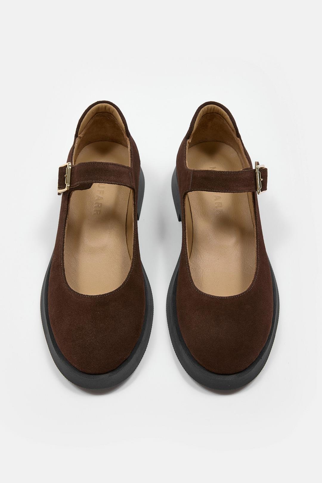 Panthera Kahve Süet Hakiki Deri Kadın Loafer