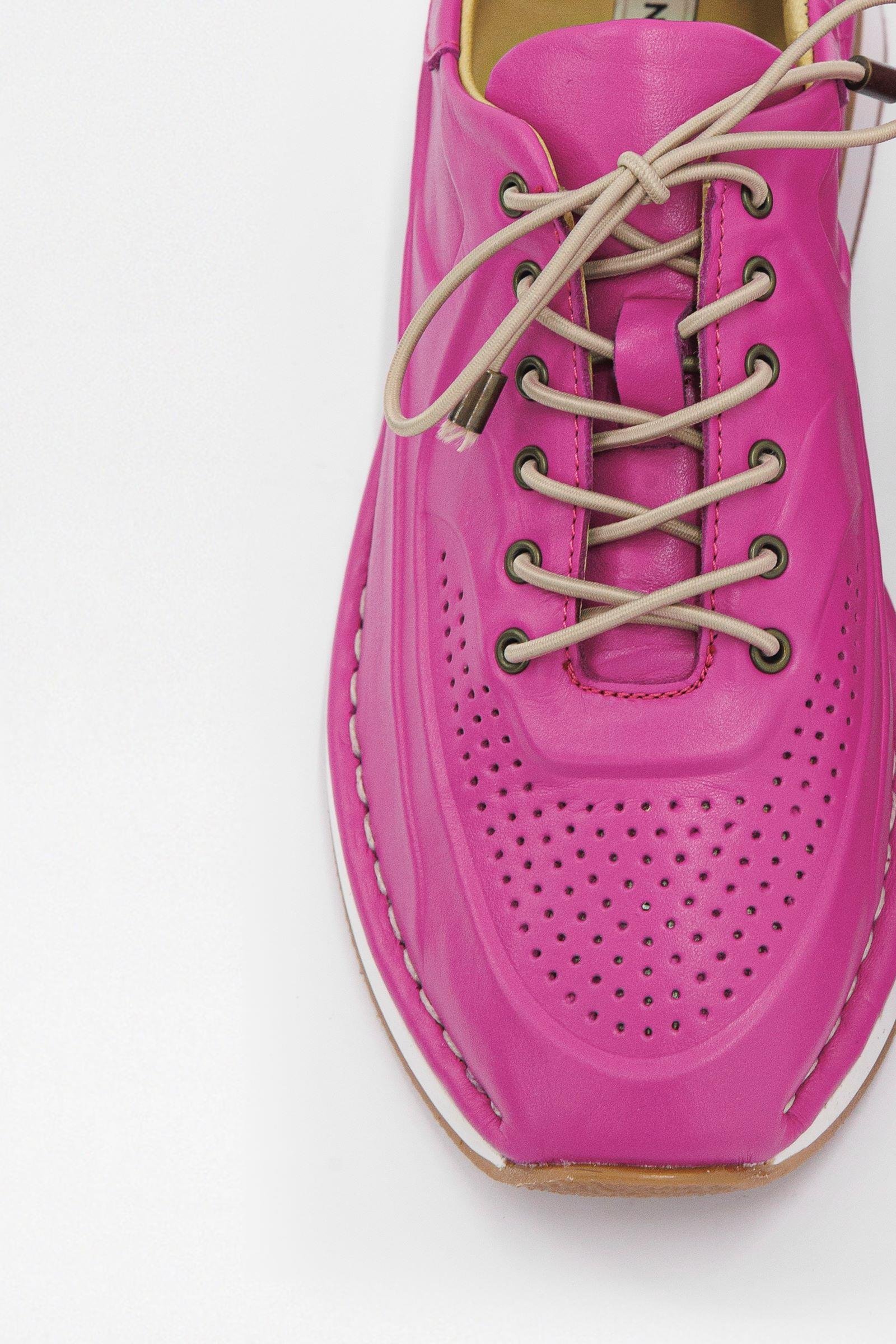 Patrice Pembe Hakiki Deri Kadın Sneaker