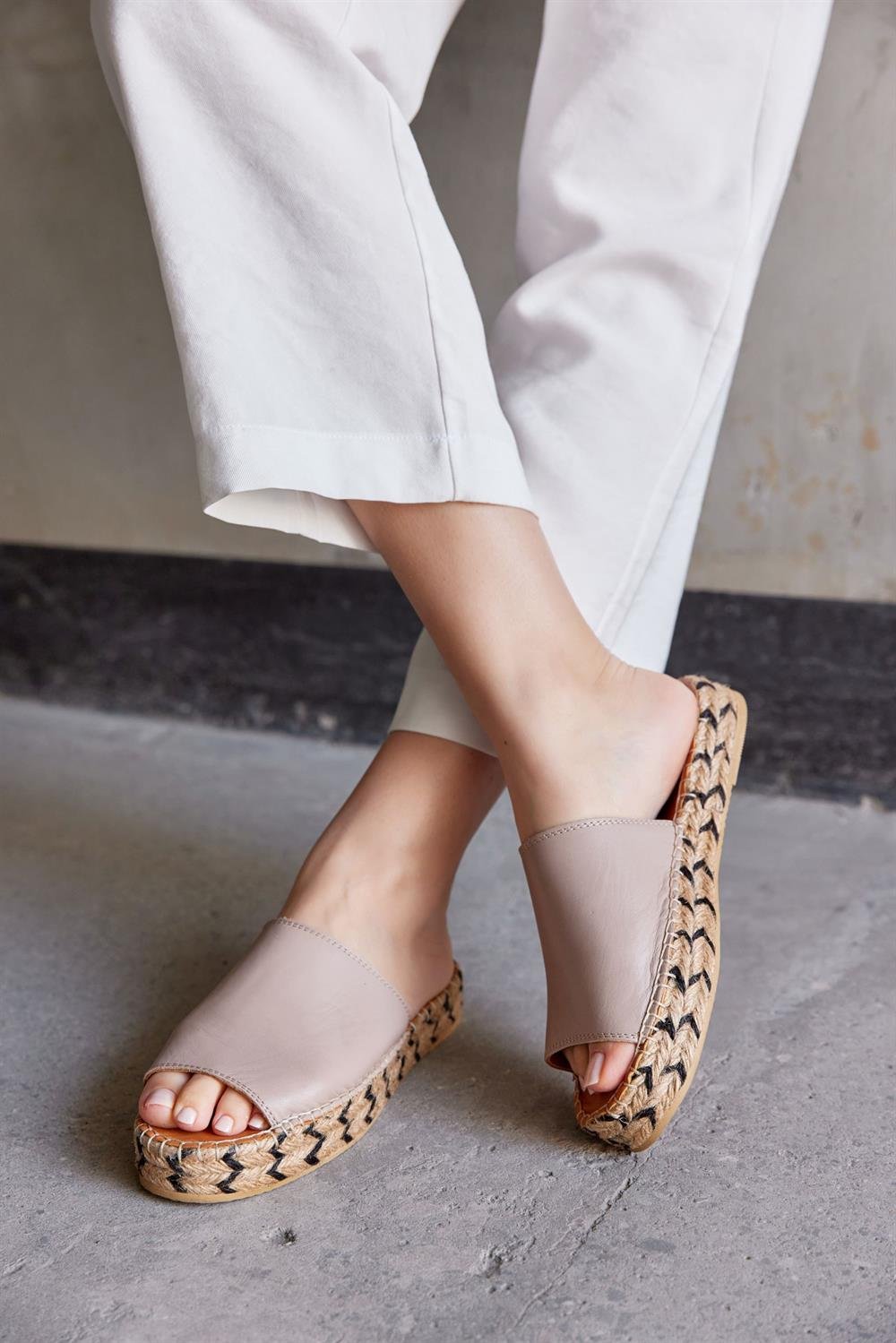 Пера Женские Эспадрильи из Натуральной Кожи