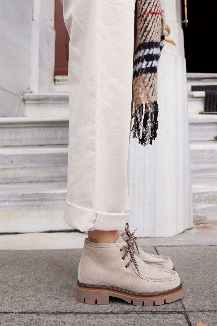 Marcela Bej Hakiki Süet Kadın Bot