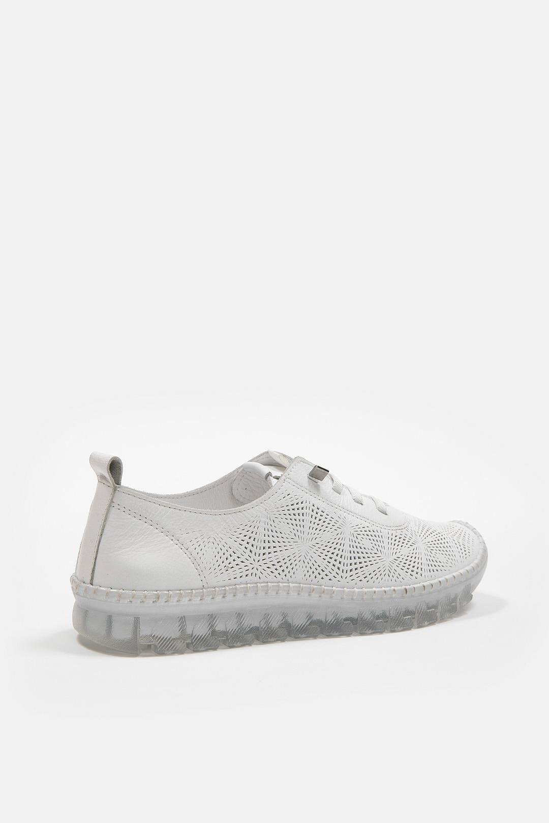 Russa Beyaz Hakiki Deri Kadın Sneaker