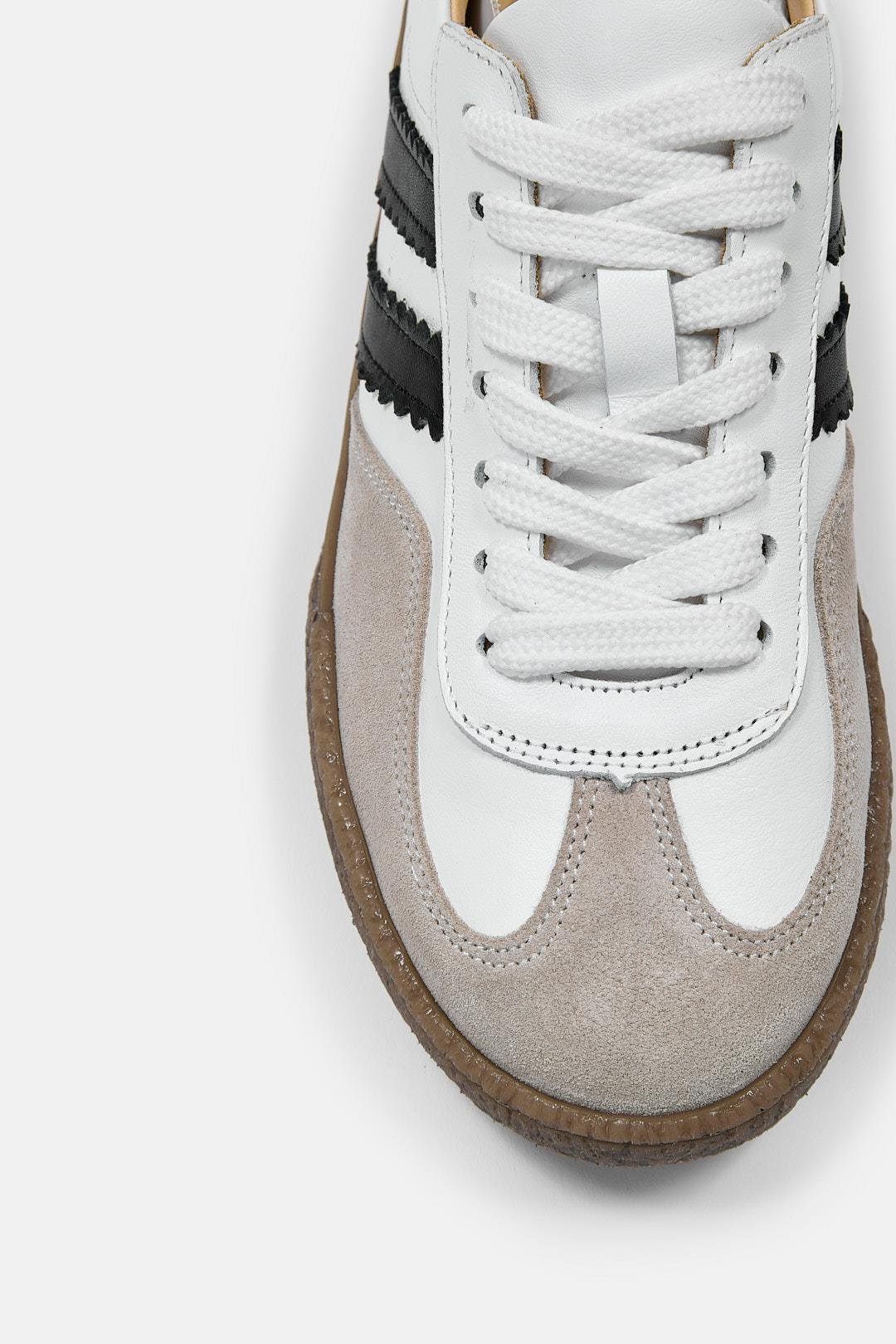 Sasha Beyaz Hakiki Deri Kadın Sneaker