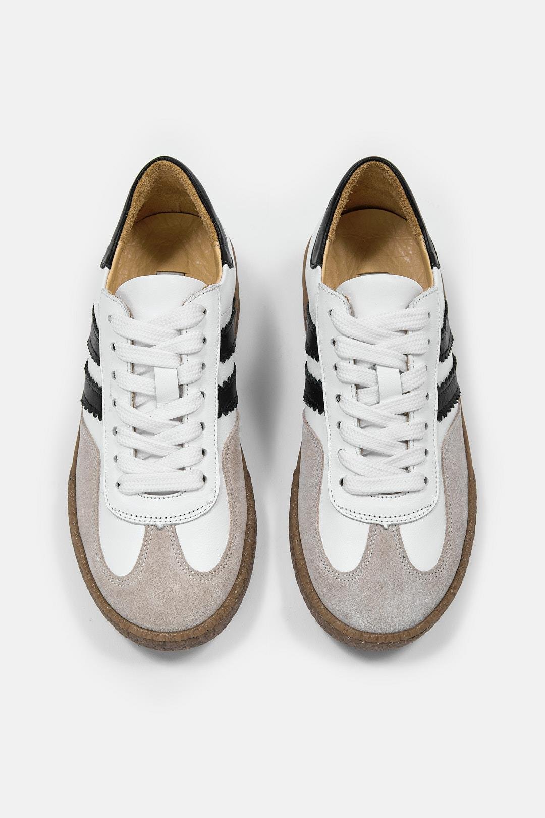 Sasha Beyaz Hakiki Deri Kadın Sneaker