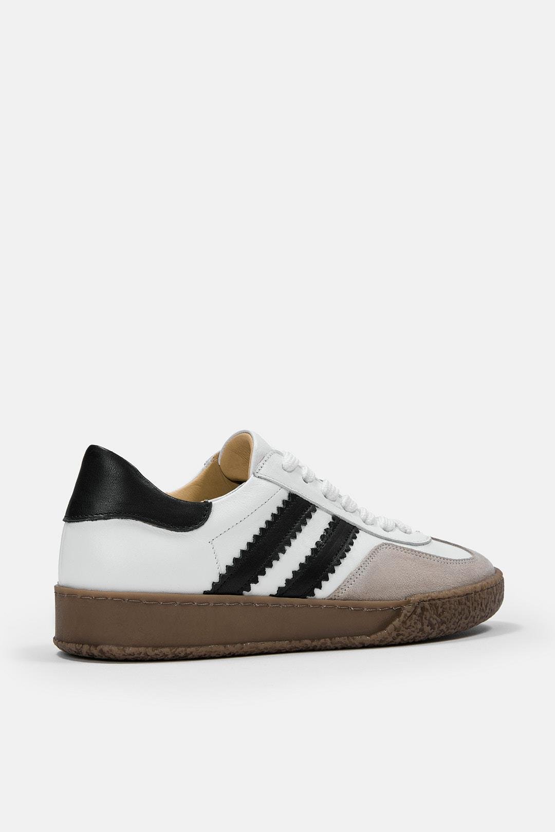 Sasha Beyaz Hakiki Deri Kadın Sneaker