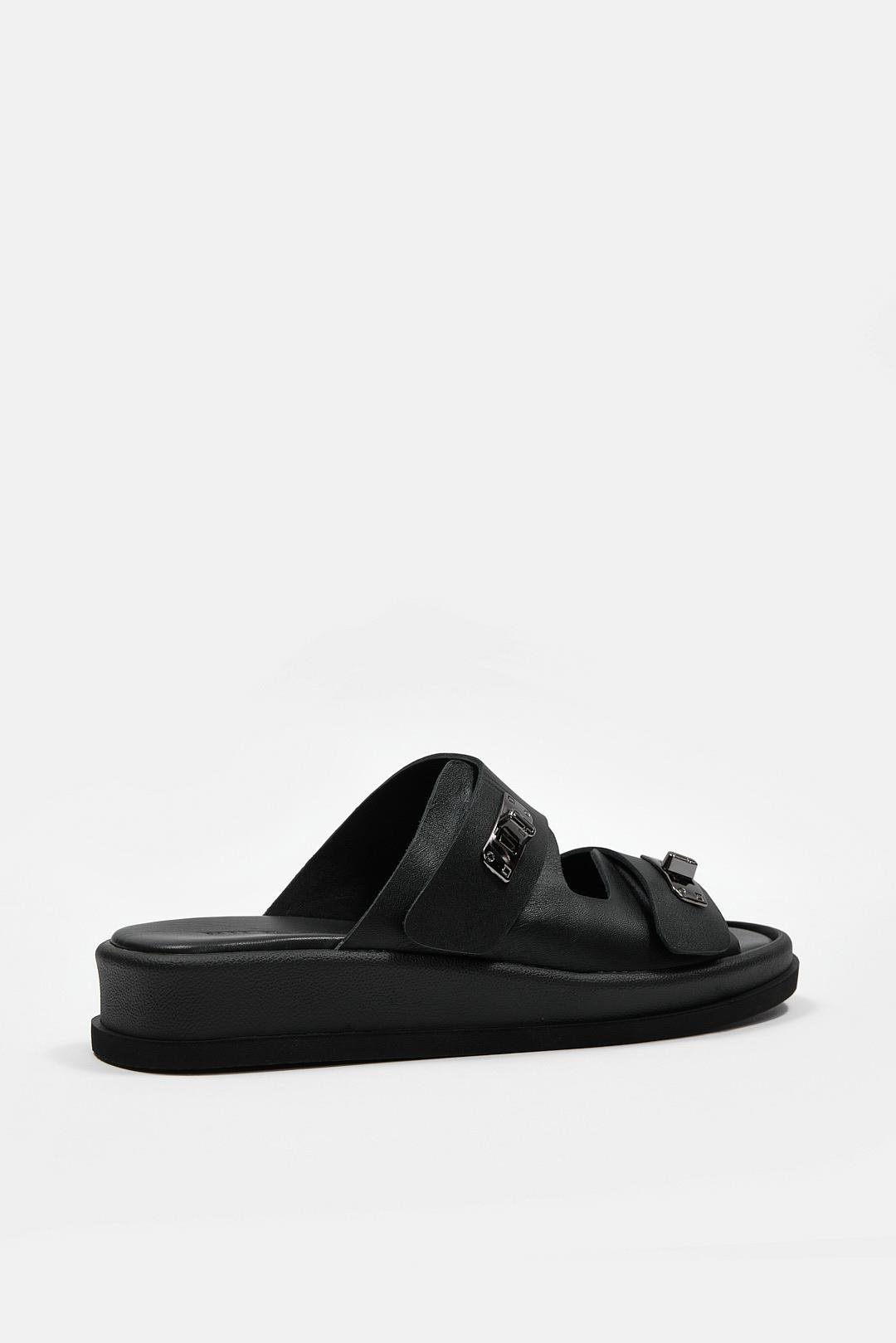 Selly Siyah Hakiki Deri Kadın Terlik