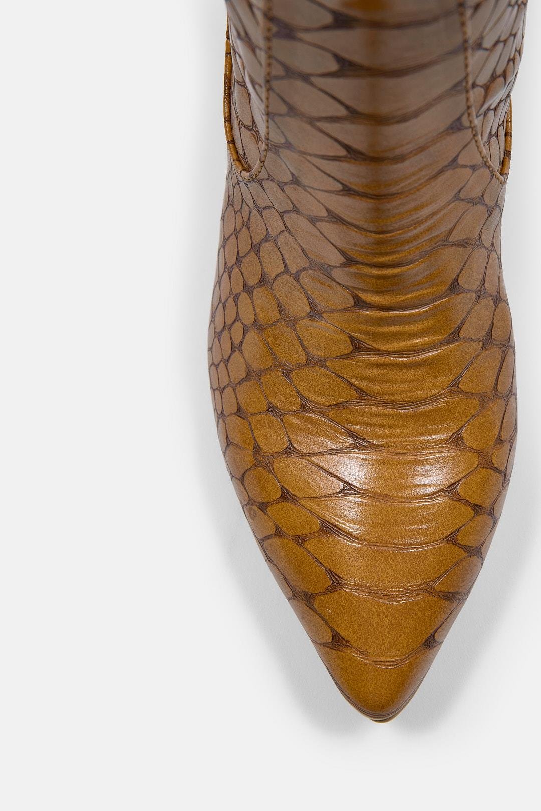 Stefana Женские Светло Рыжые Крокодил Кожаные Сапоги