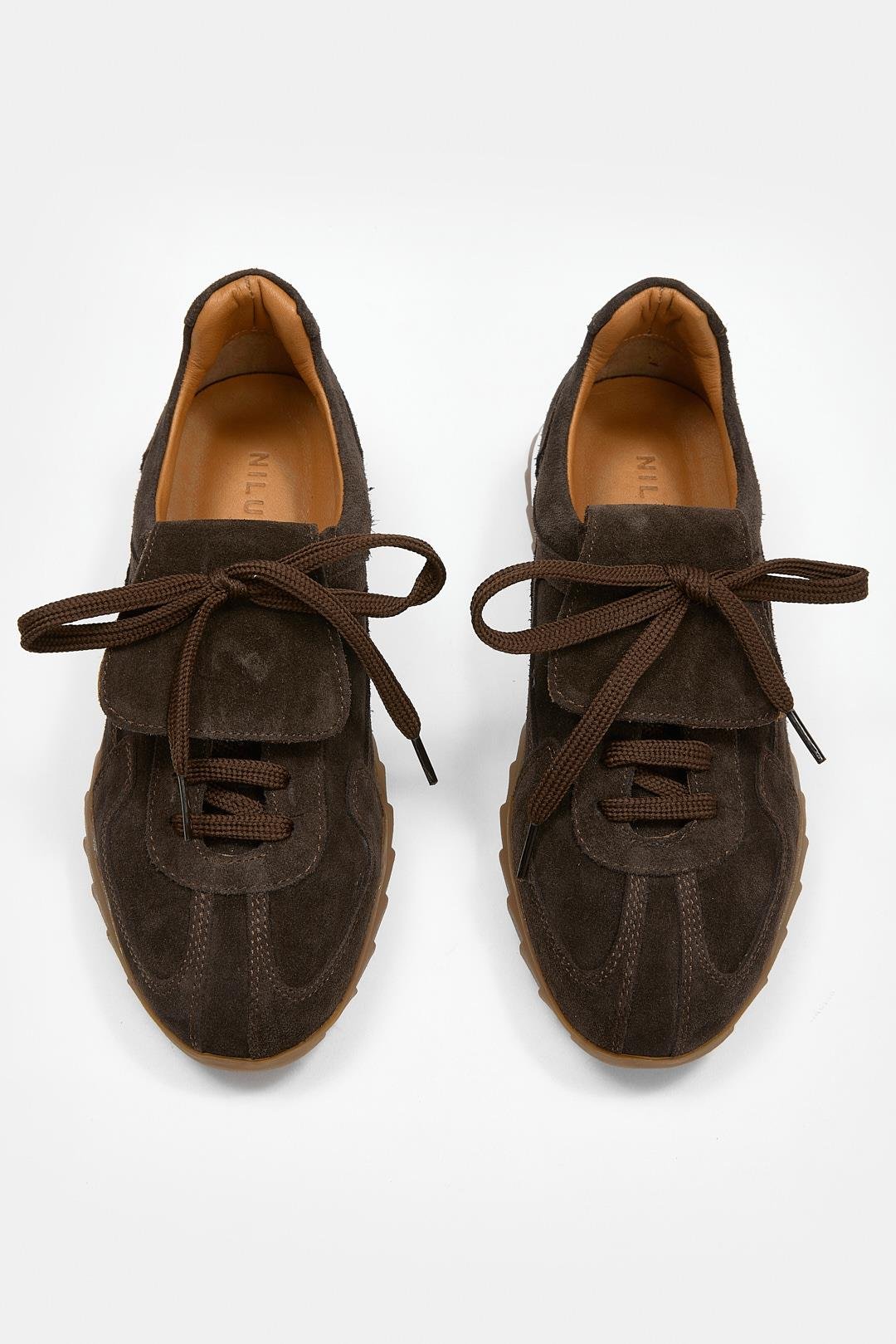 Welissa Acı Kahve Süet Hakiki Deri Kadın Sneaker