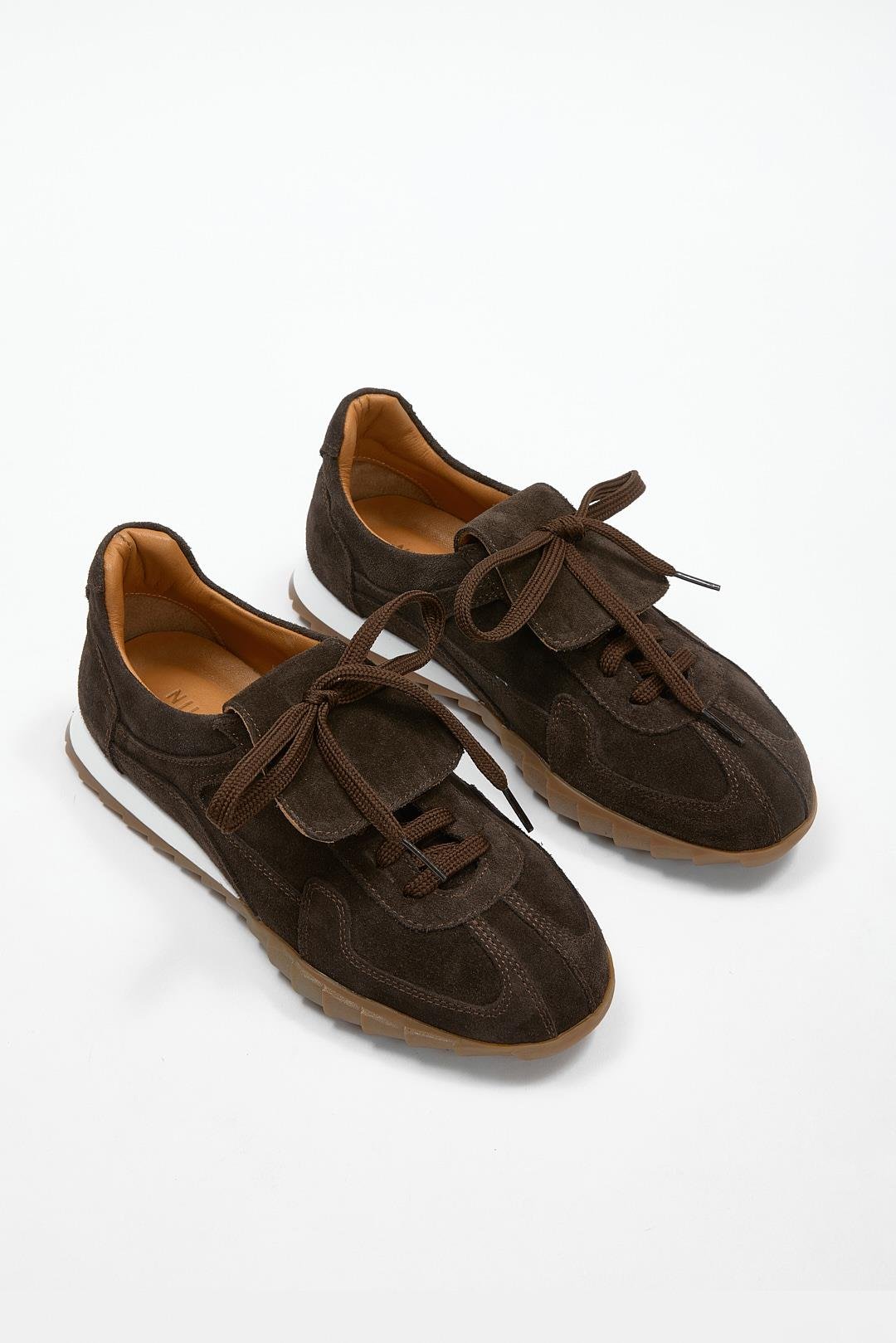 Welissa Acı Kahve Süet Hakiki Deri Kadın Sneaker