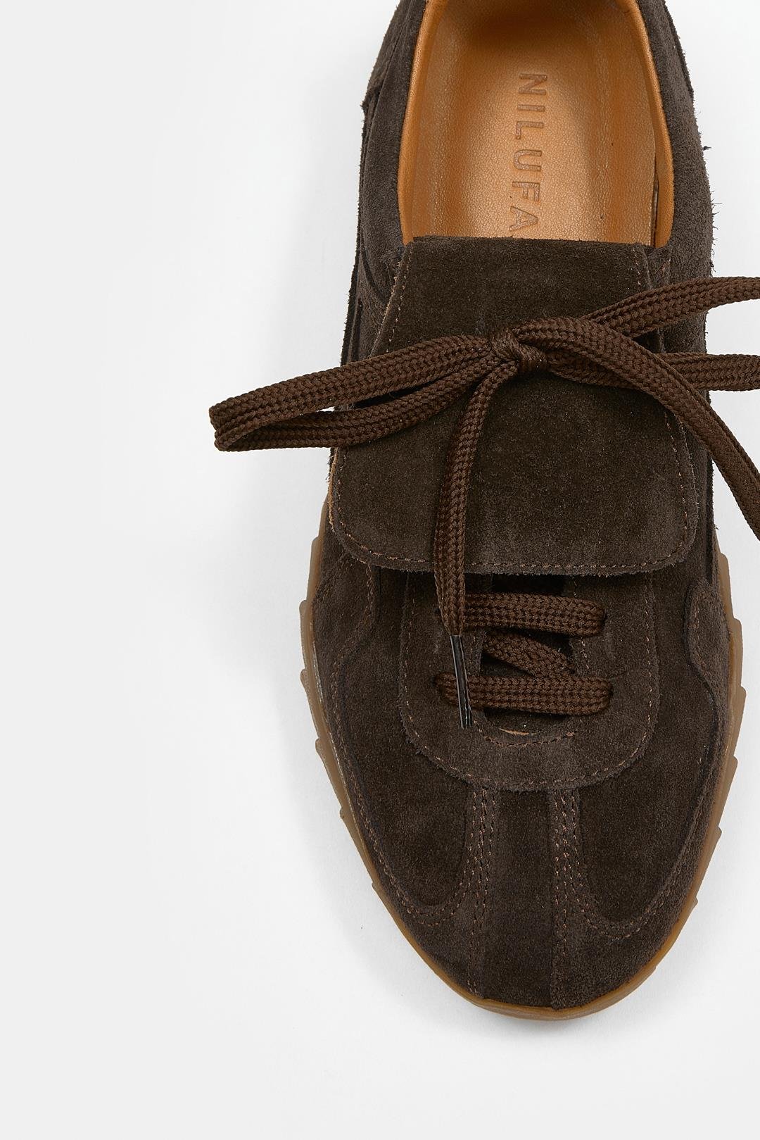 Welissa Acı Kahve Süet Hakiki Deri Kadın Sneaker