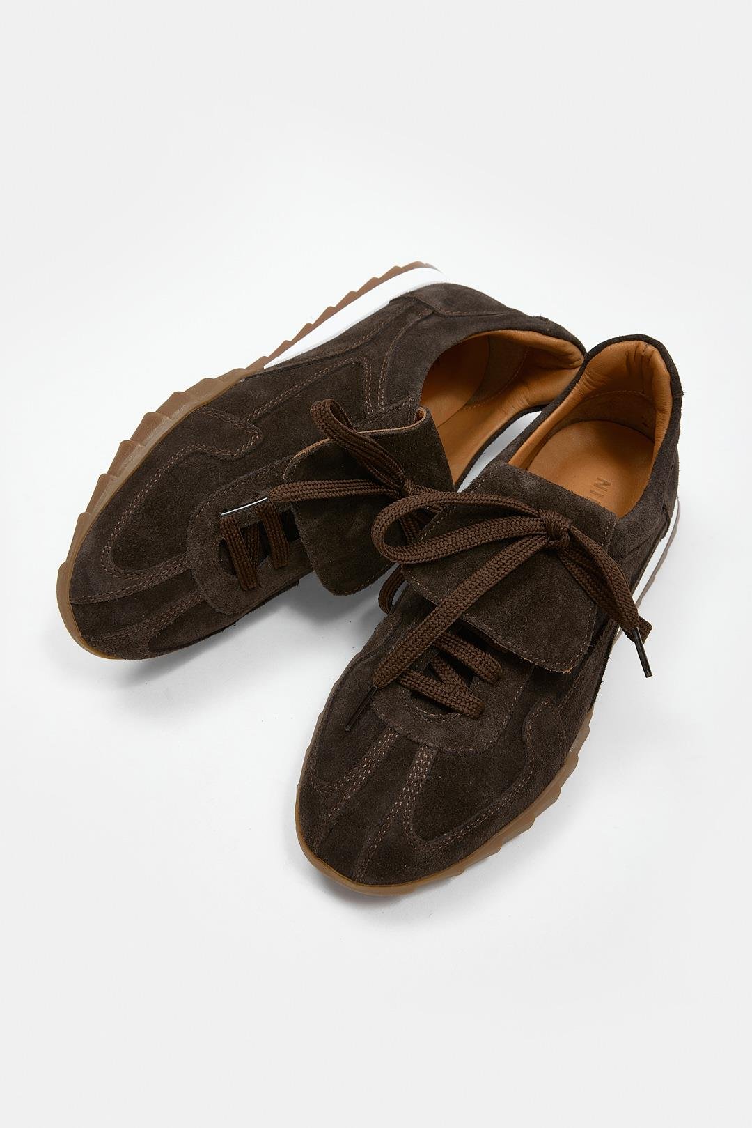 Welissa Acı Kahve Süet Hakiki Deri Kadın Sneaker