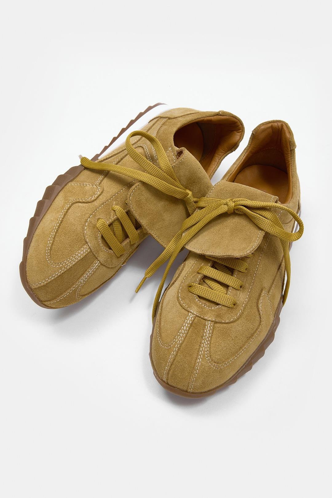 Welissa Camel Süet Hakiki Deri Kadın Sneaker