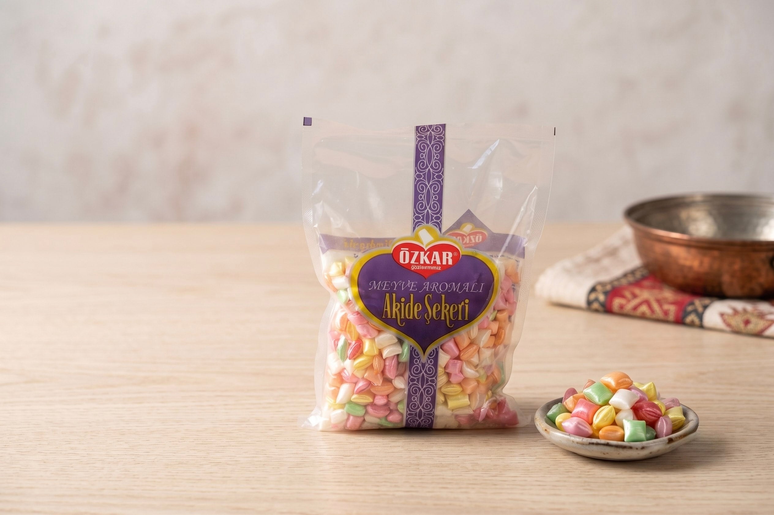 Nane Aromalı Renkli Akide Şekeri (340g)