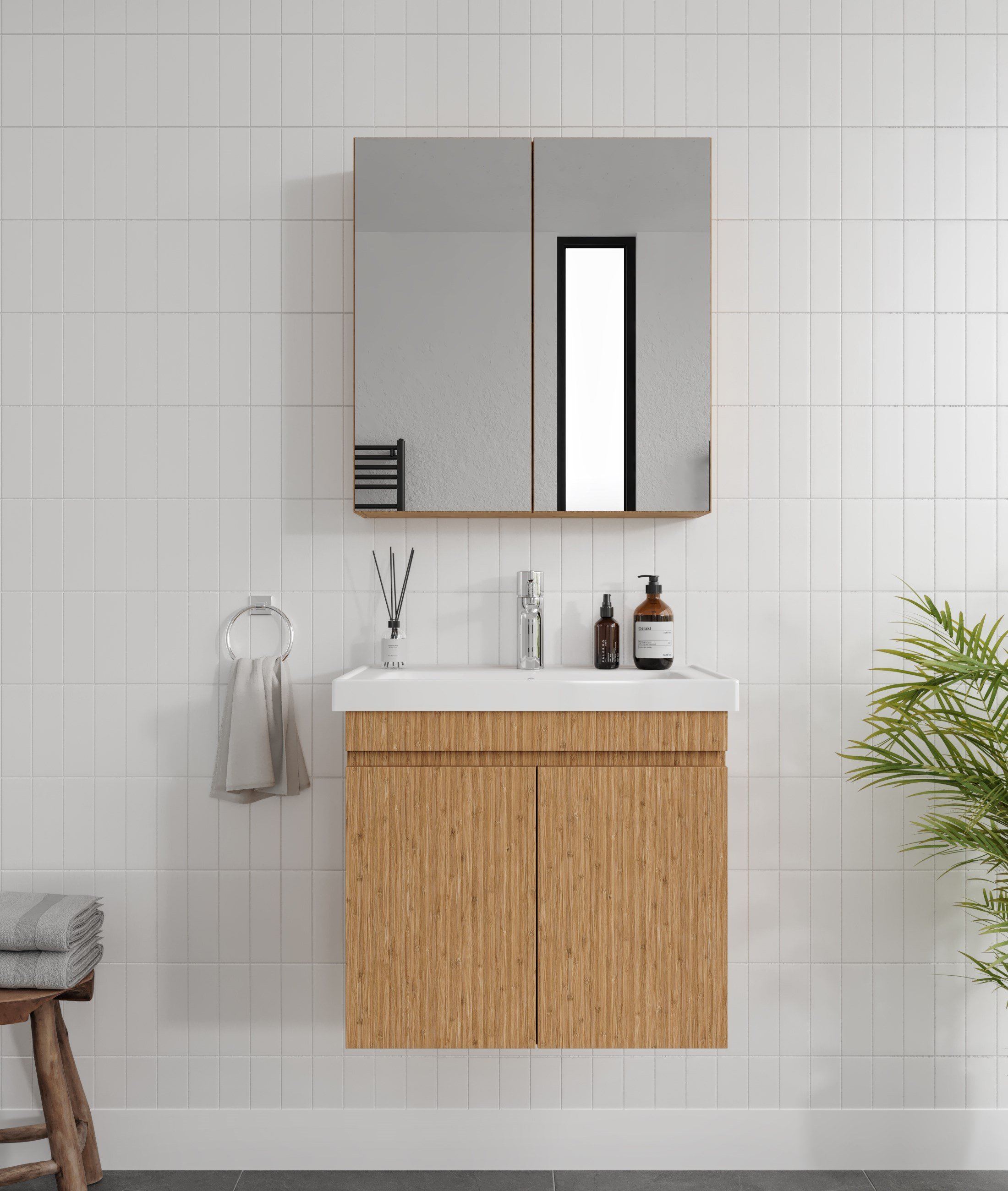 MİNTAKA BANYO DOLABI 65'LİK HİLTON LAVABO