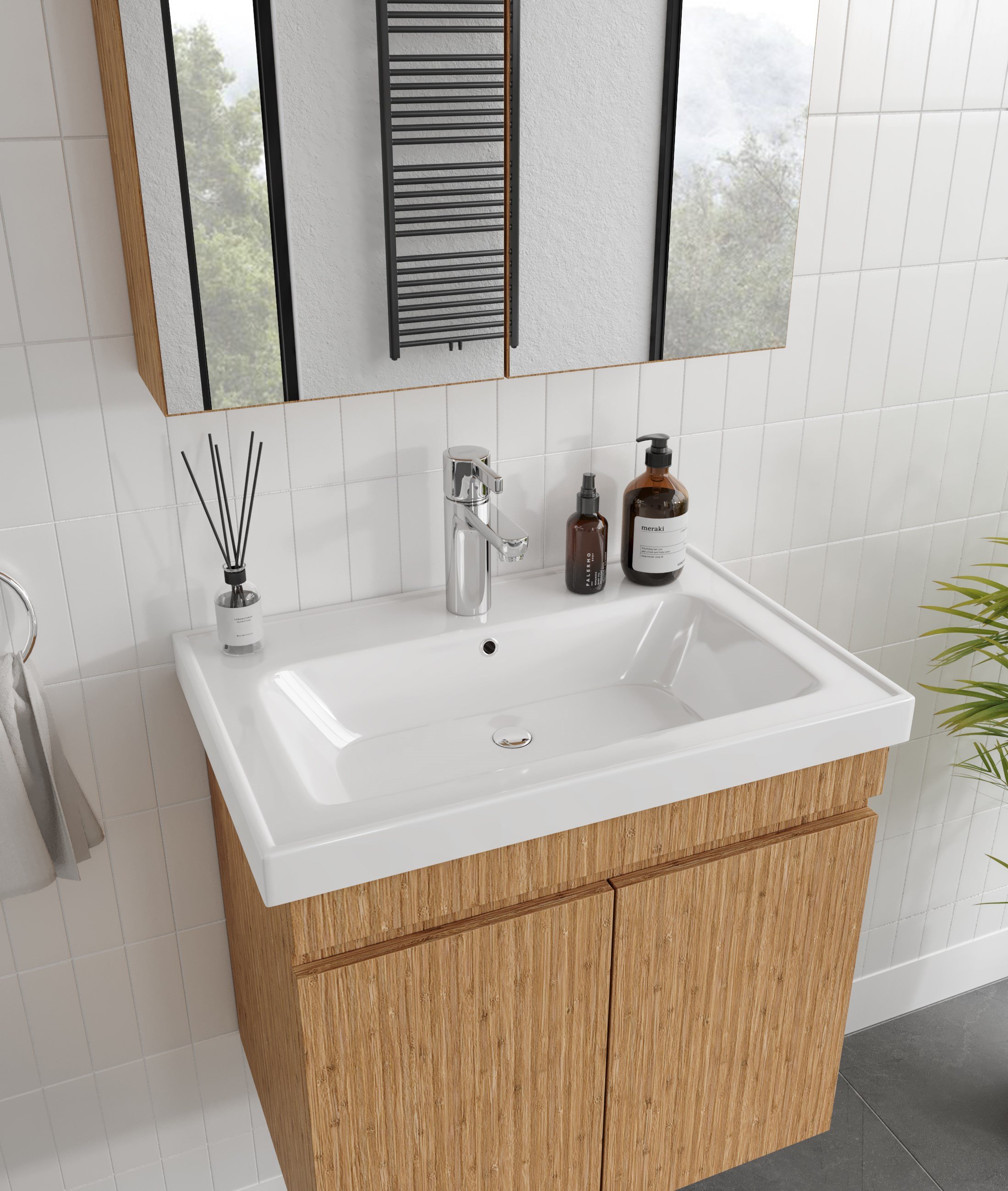 MİNTAKA BANYO DOLABI 65'LİK HİLTON LAVABO