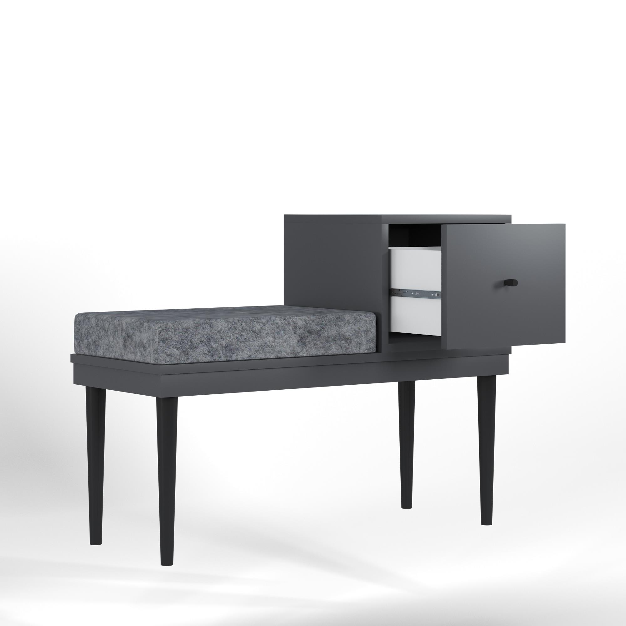 PARİS MODERN PUF ANTRASİT