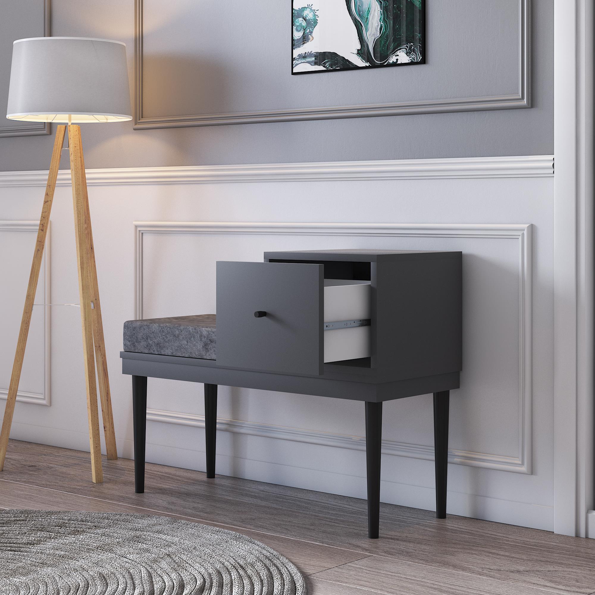 PARİS MODERN PUF ANTRASİT