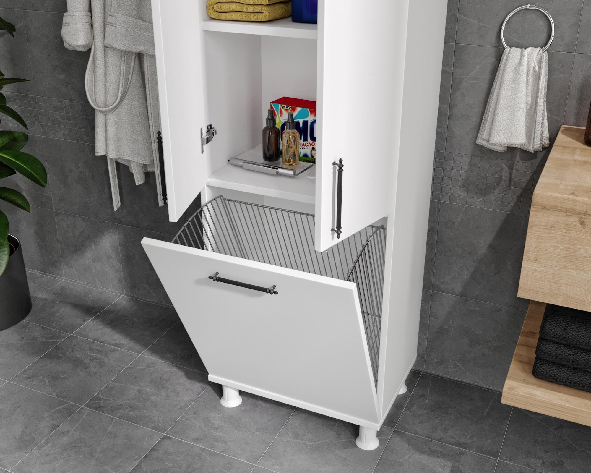 SEZAR KİRLİ SEPETLİ BANYO DOLABI