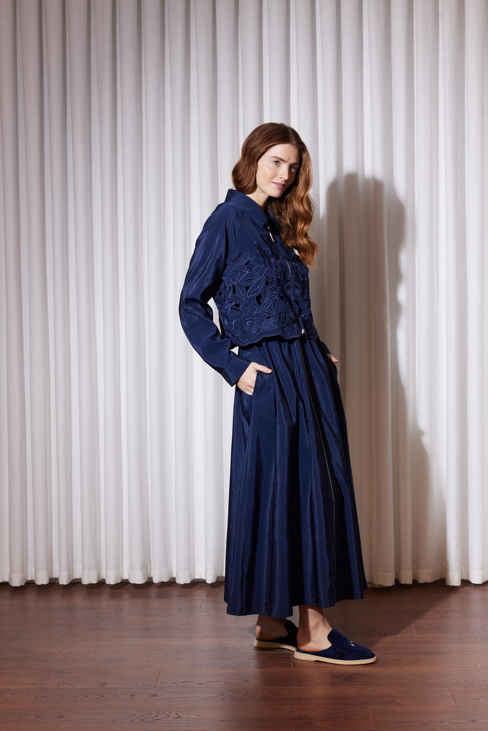 GRACE CUT ELBİSE LACİVERT