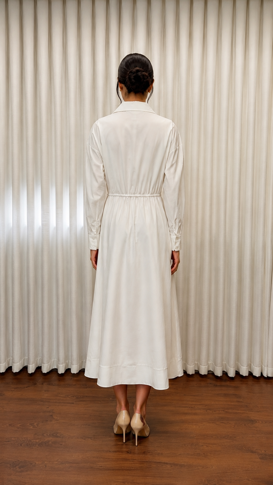 IVORY FLOW DRESS EKRU